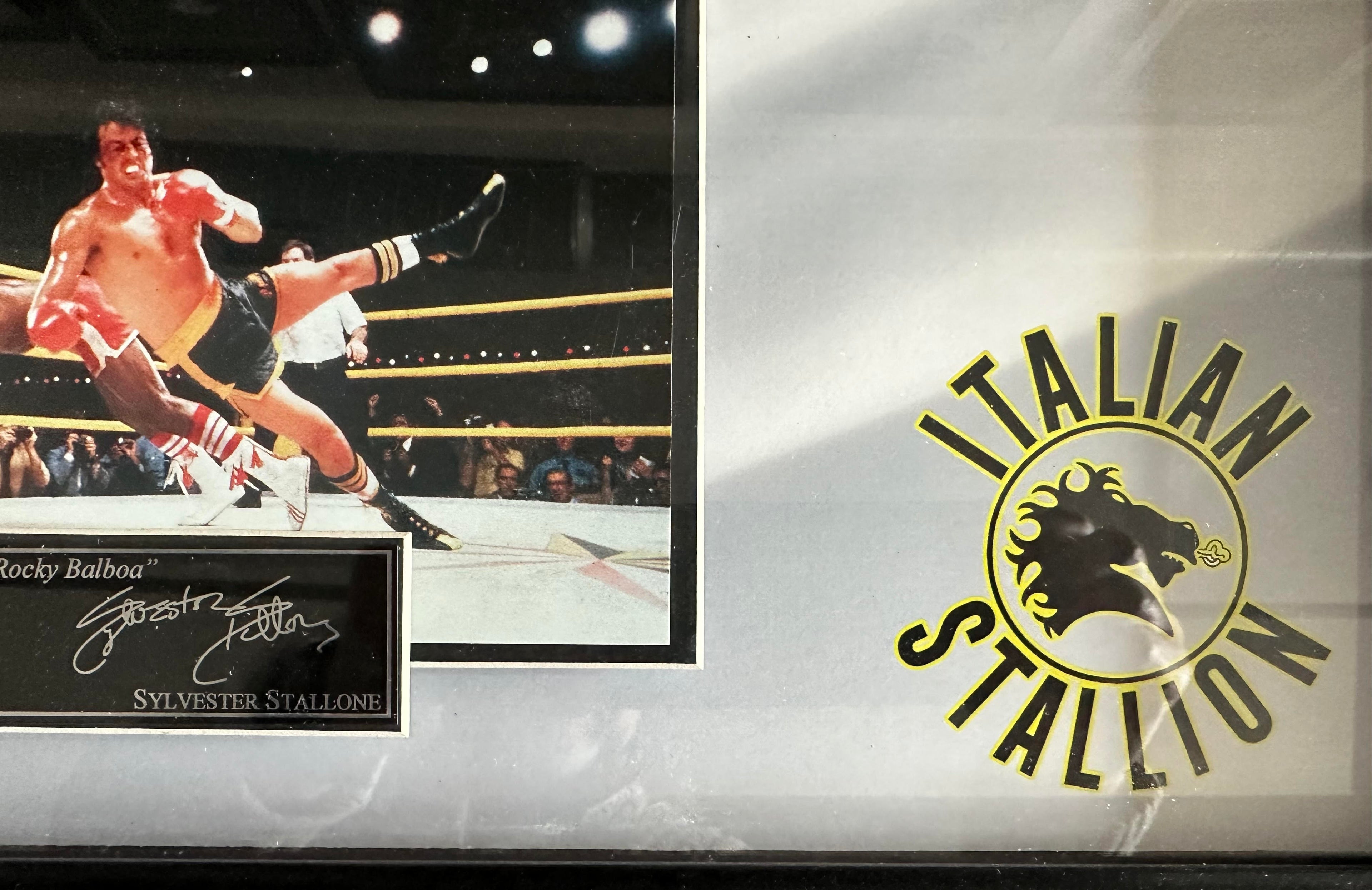 Rocky - Sylvester Stallone Facsimile signature with Quote