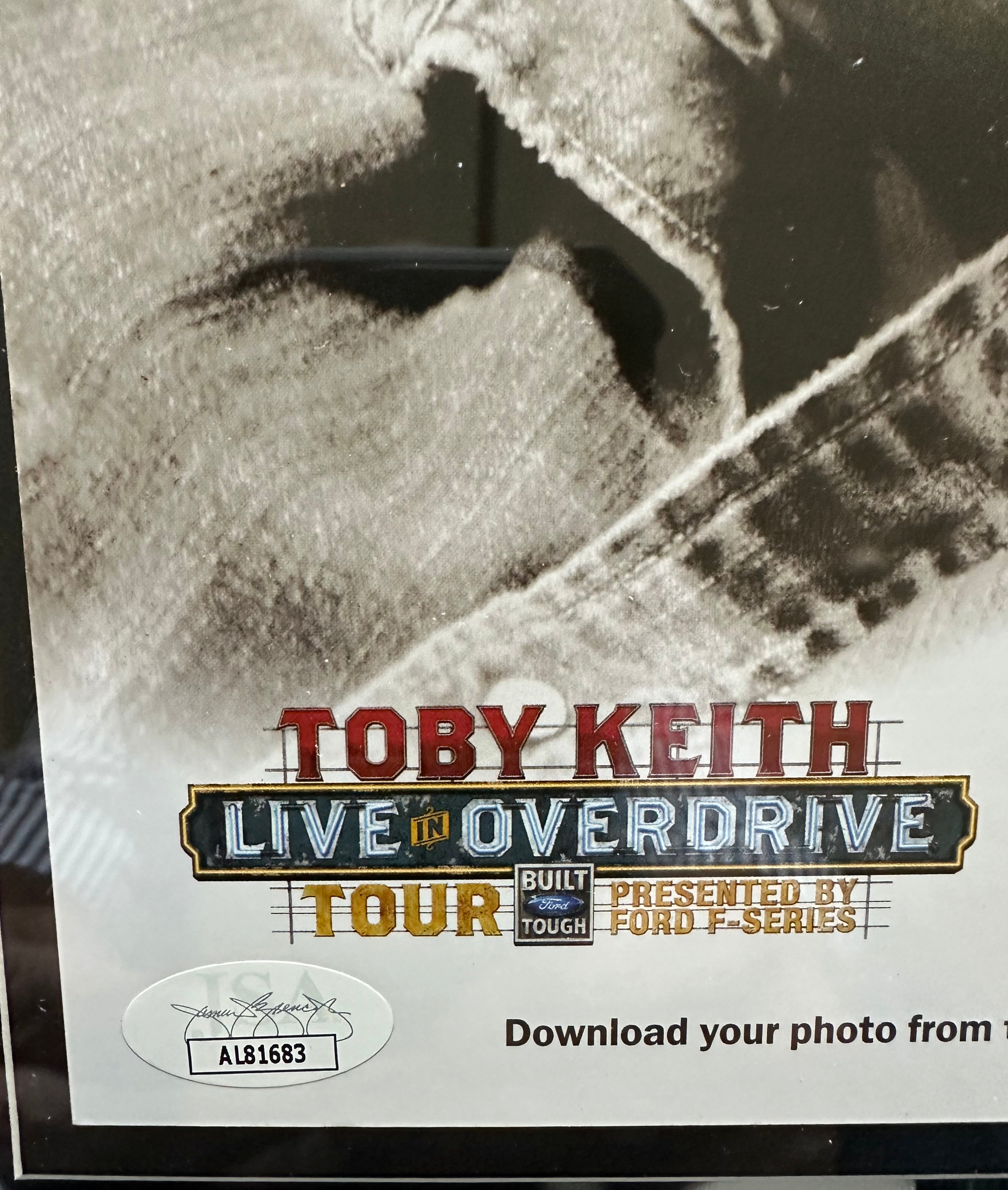 Toby Keith - Live Overdrive Autographed
