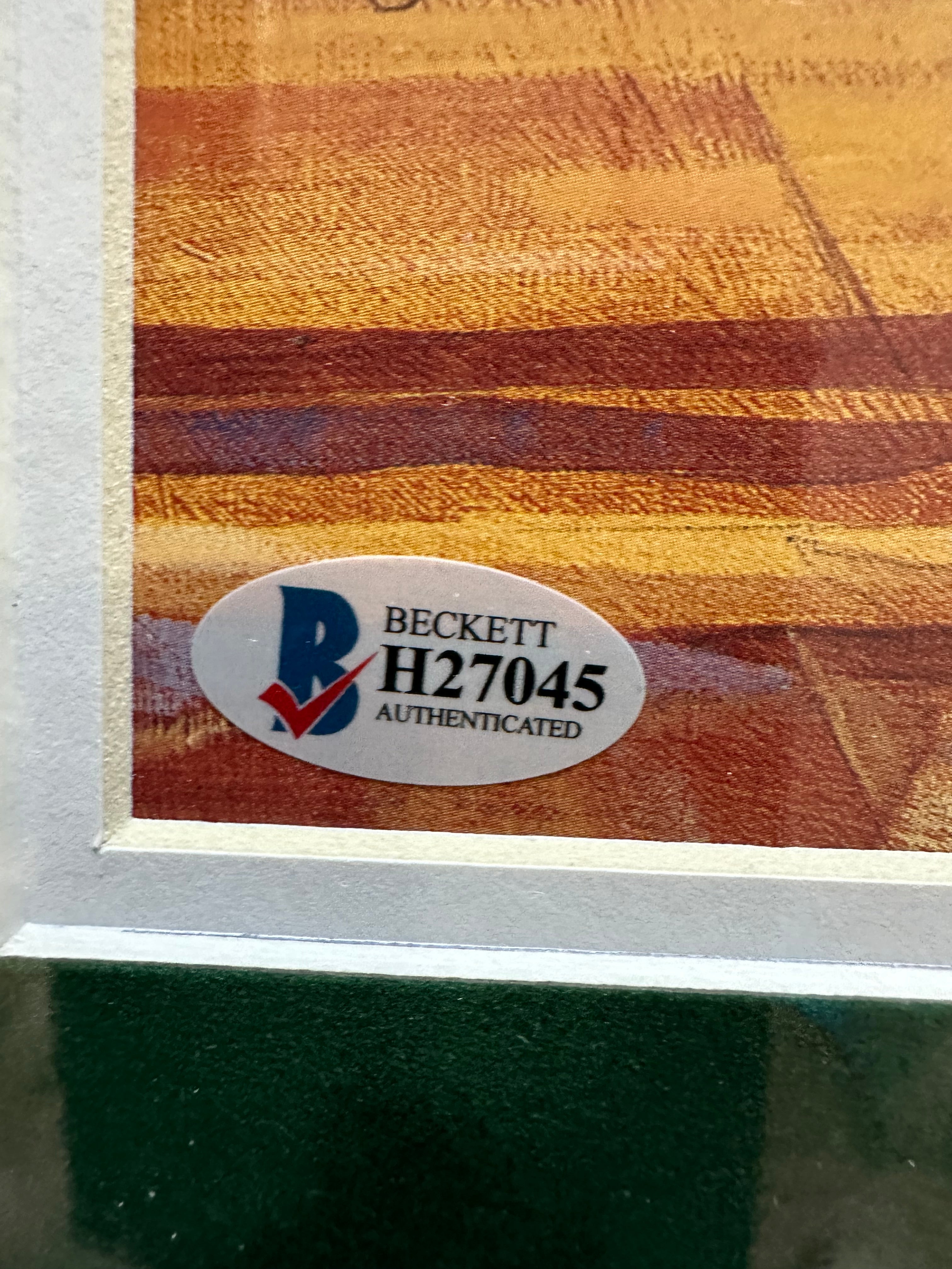 Boston Celtics - Danny Ainge Autographed Watercolor print