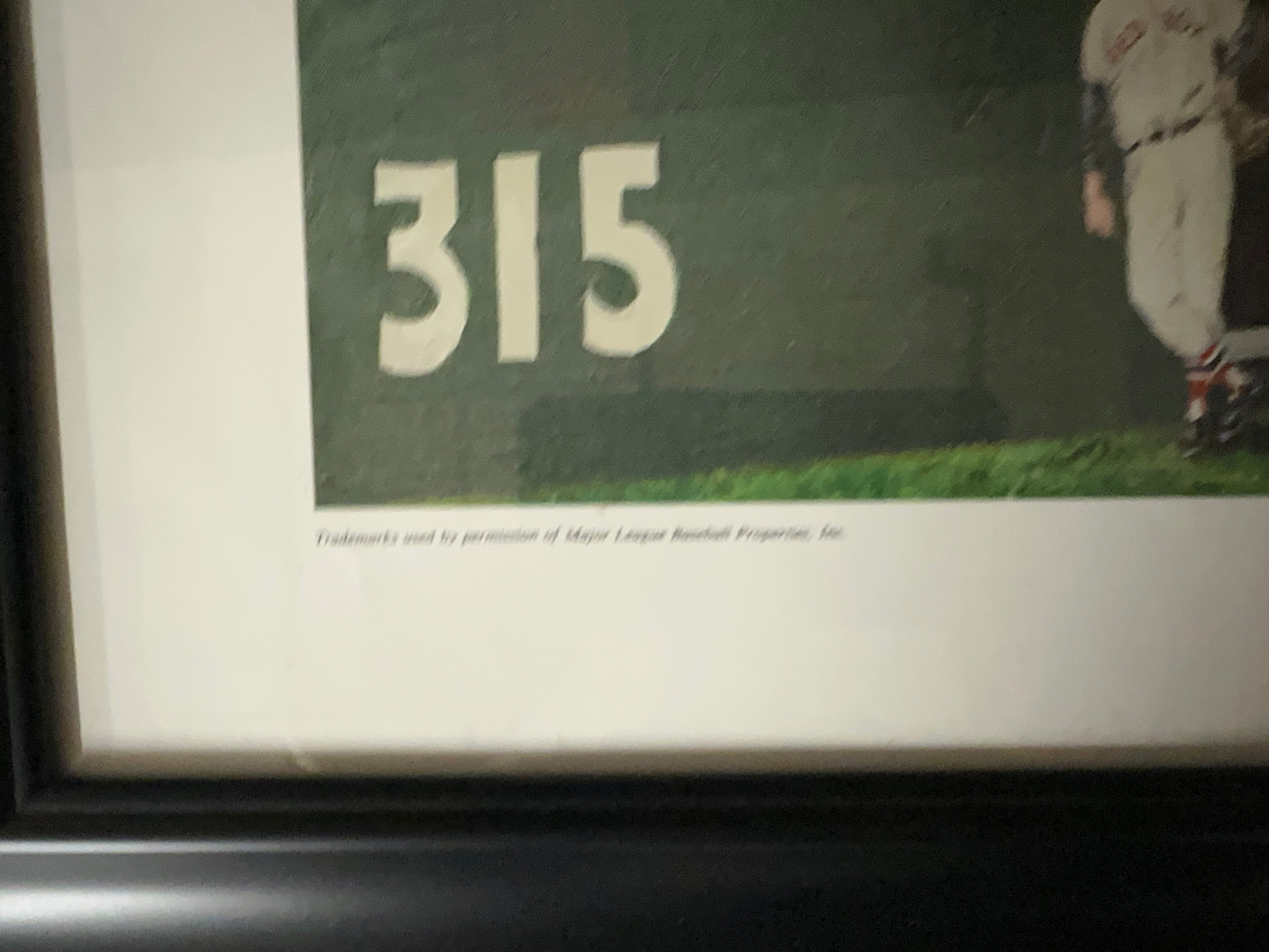 Boston Red Sox - Ted Williams autographed Lithograph changing pitchers