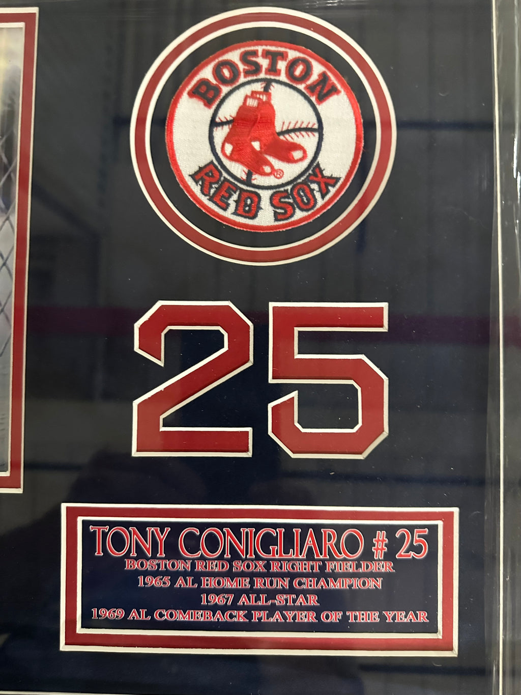 Boston Red Sox - Tony Conigliaro with Autographed Cut