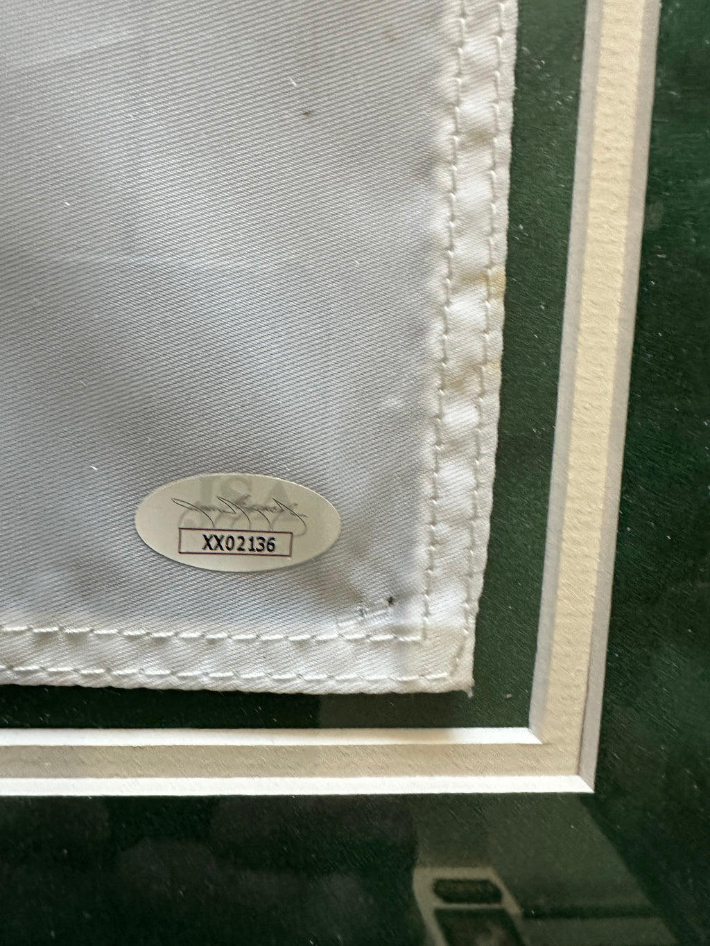 2020 PGA 18th hole flag - Collin Morikawa autographed