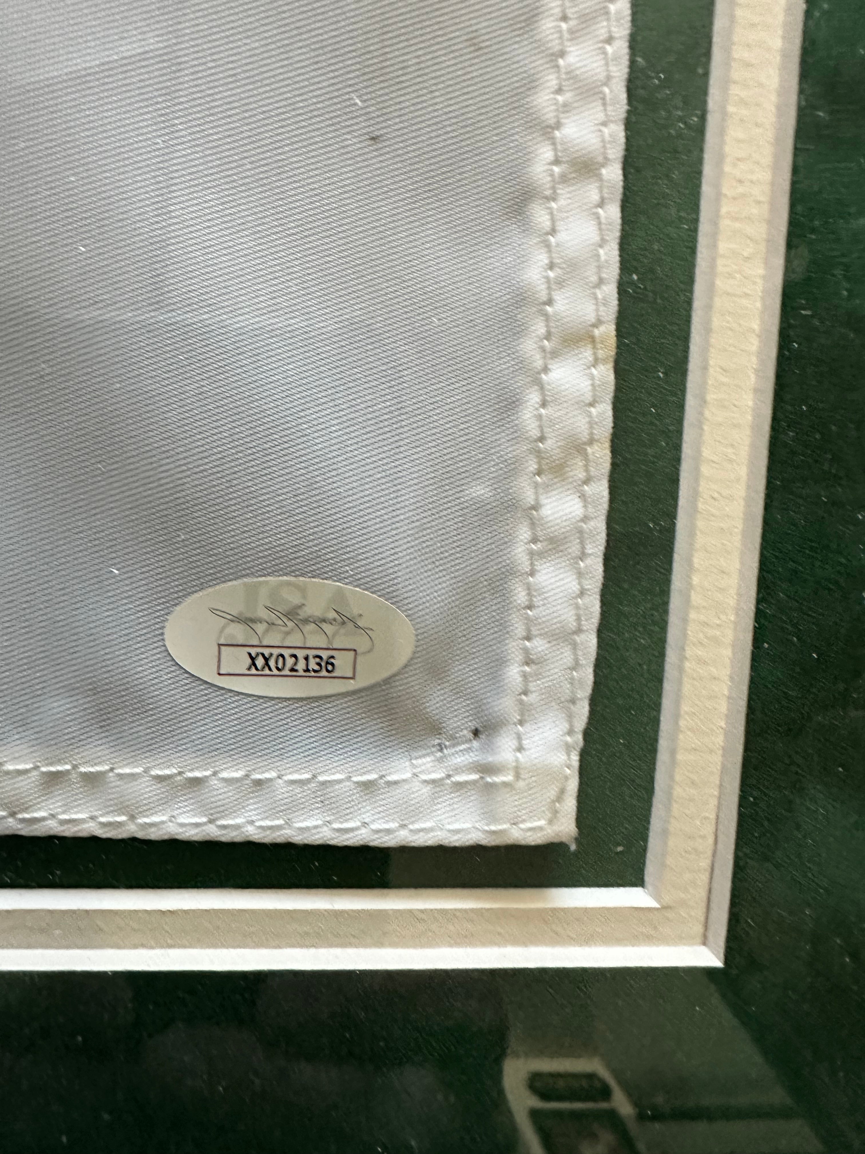 2020 PGA 18th hole flag - Collin Morikawa autographed