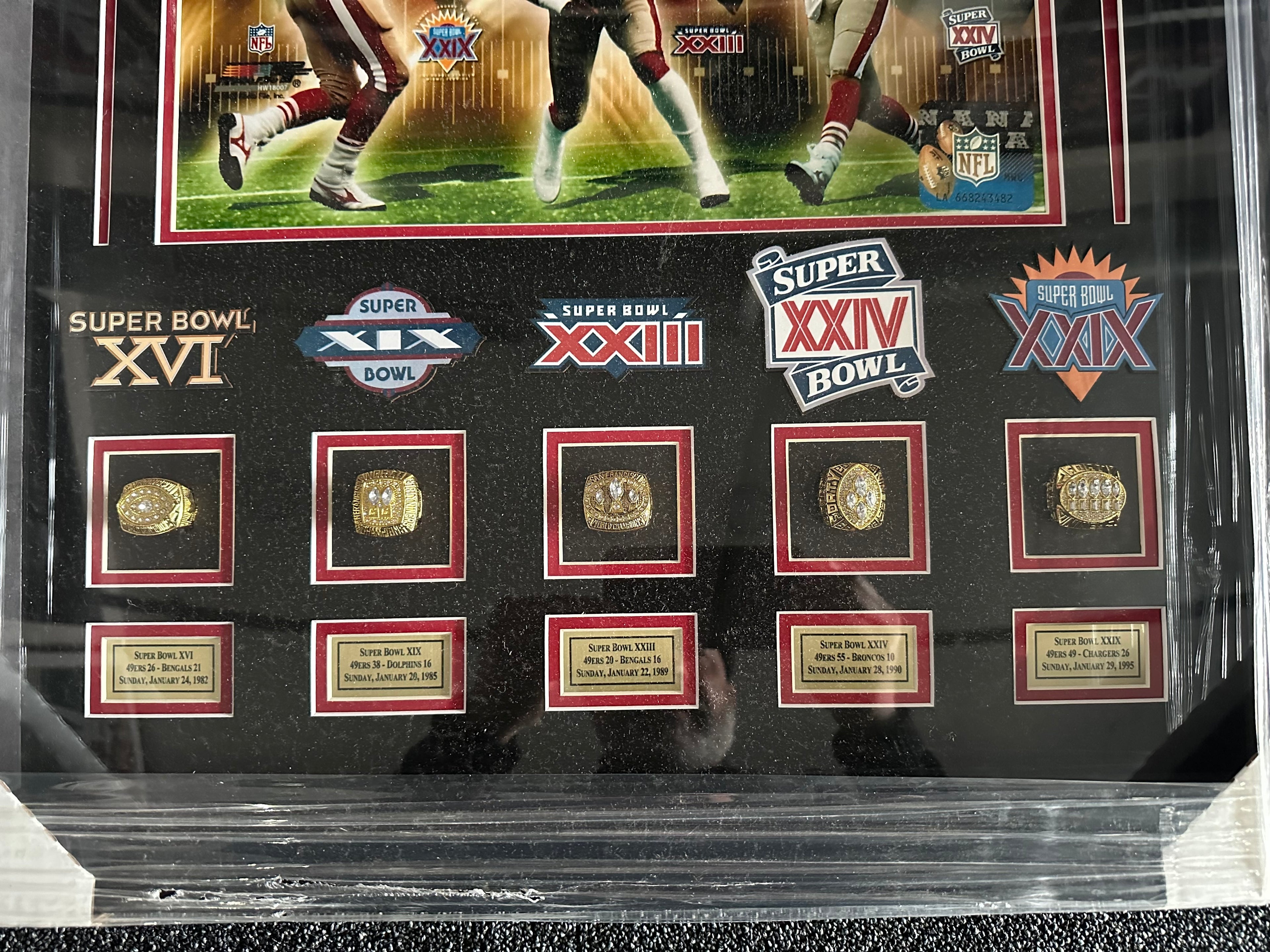 San Francisco 49er Super Bowl MVP with rings