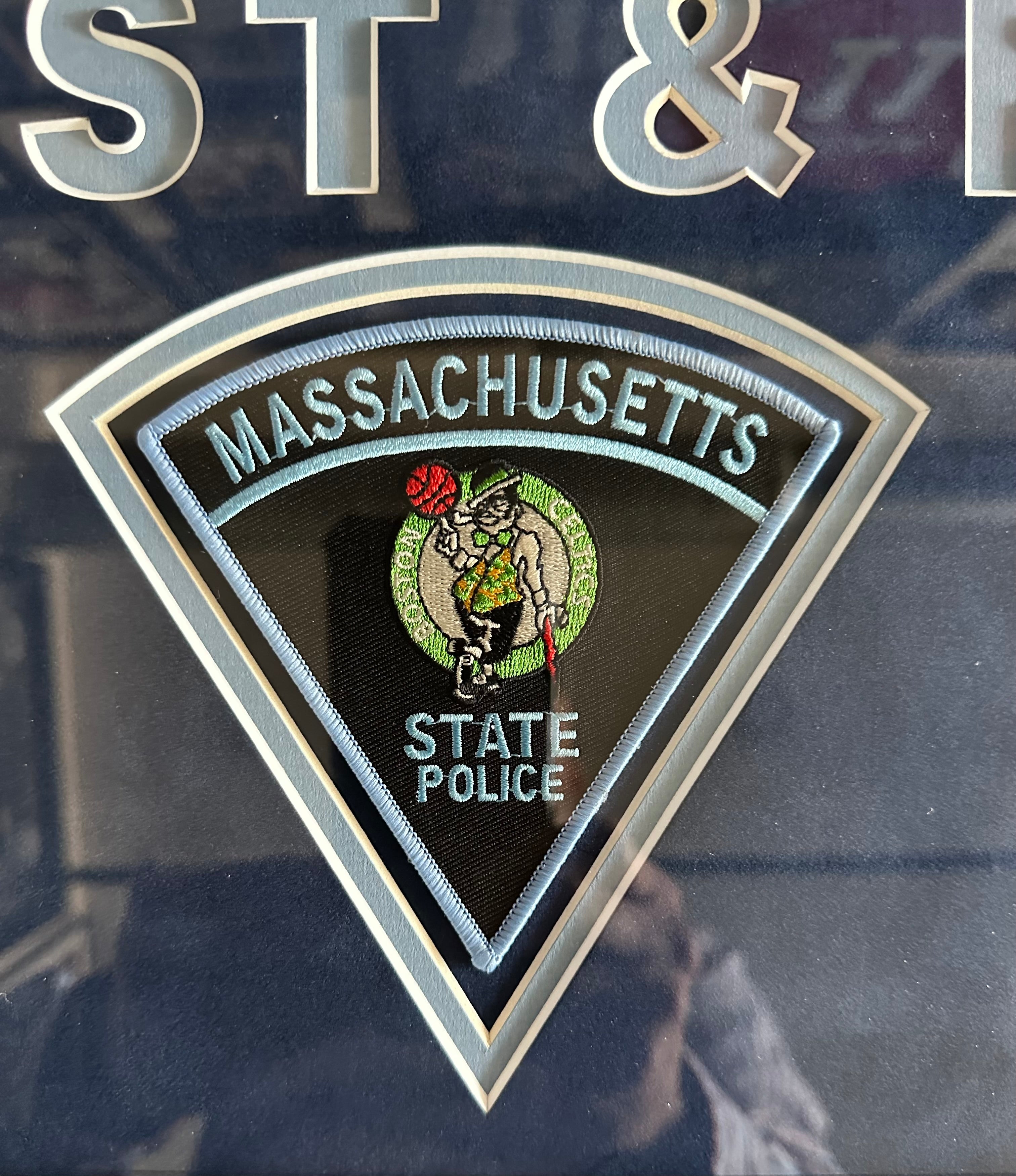 Massachusetts State Police Patches with Boston Sports Team Logos