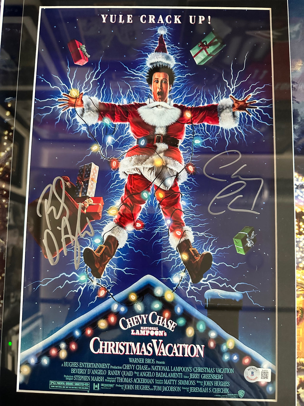 Christmas Vacation Autographed with LED Lighting