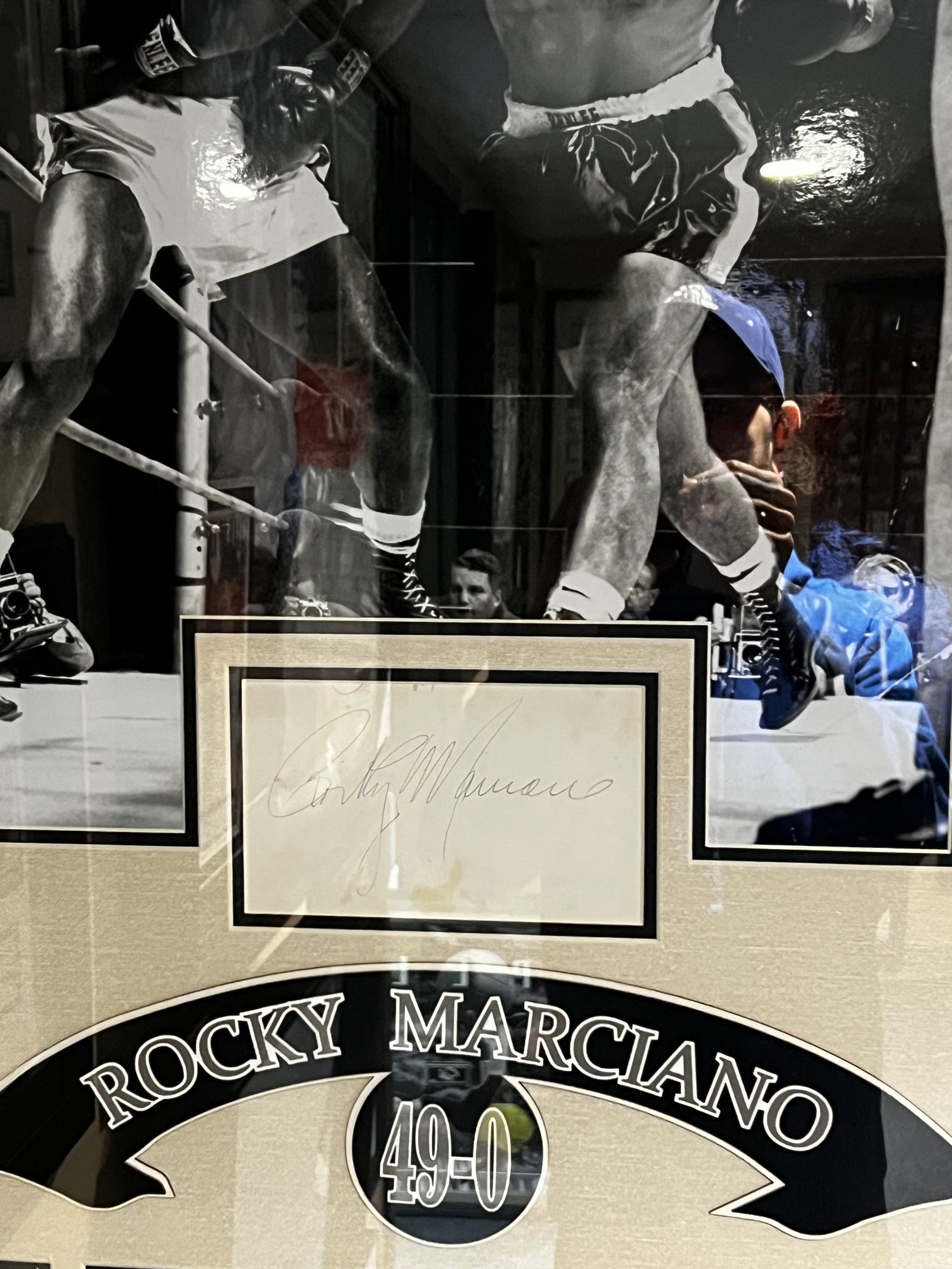 Rocky Marciano "49-0" Autographed