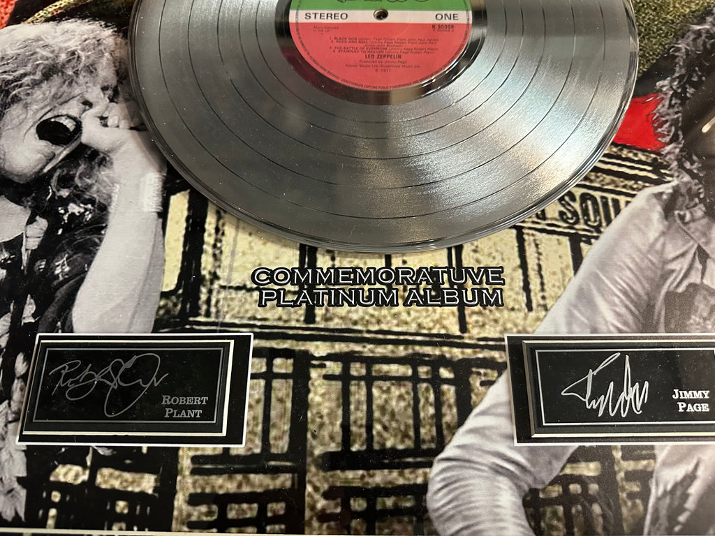 Led Zeppelin commemorative platinum album (Facsimile)