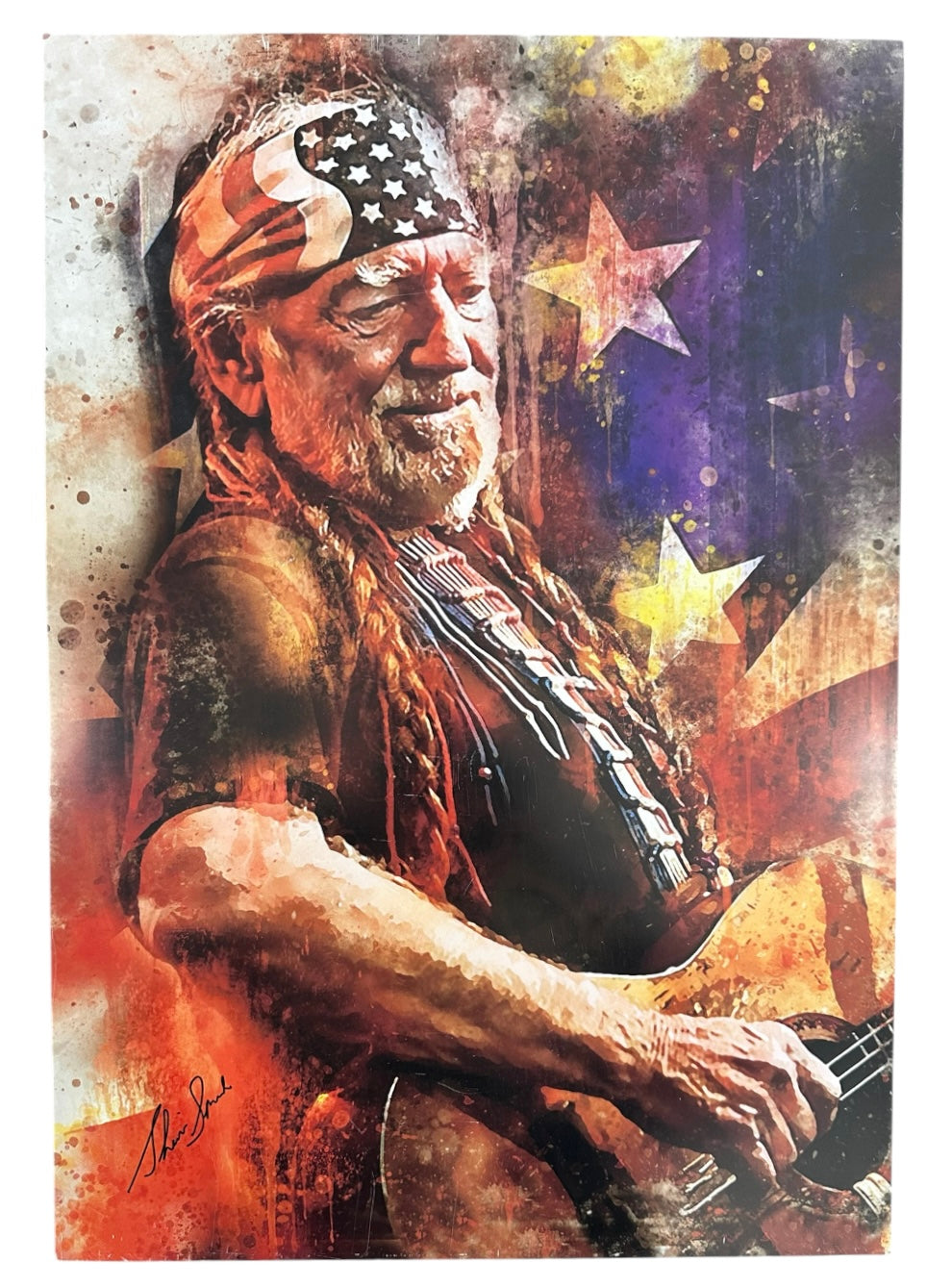 Willie Nelson Wall Art by Cherie Grampp (aka Shari)