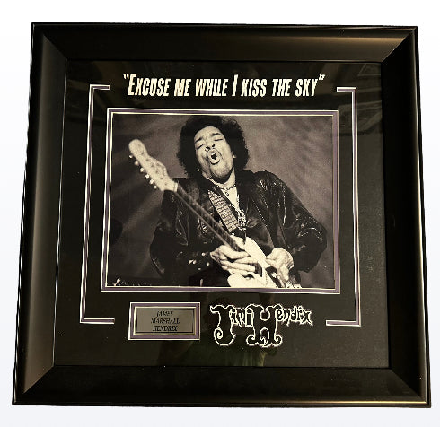 Jimi Hendrix - Black and White Photo