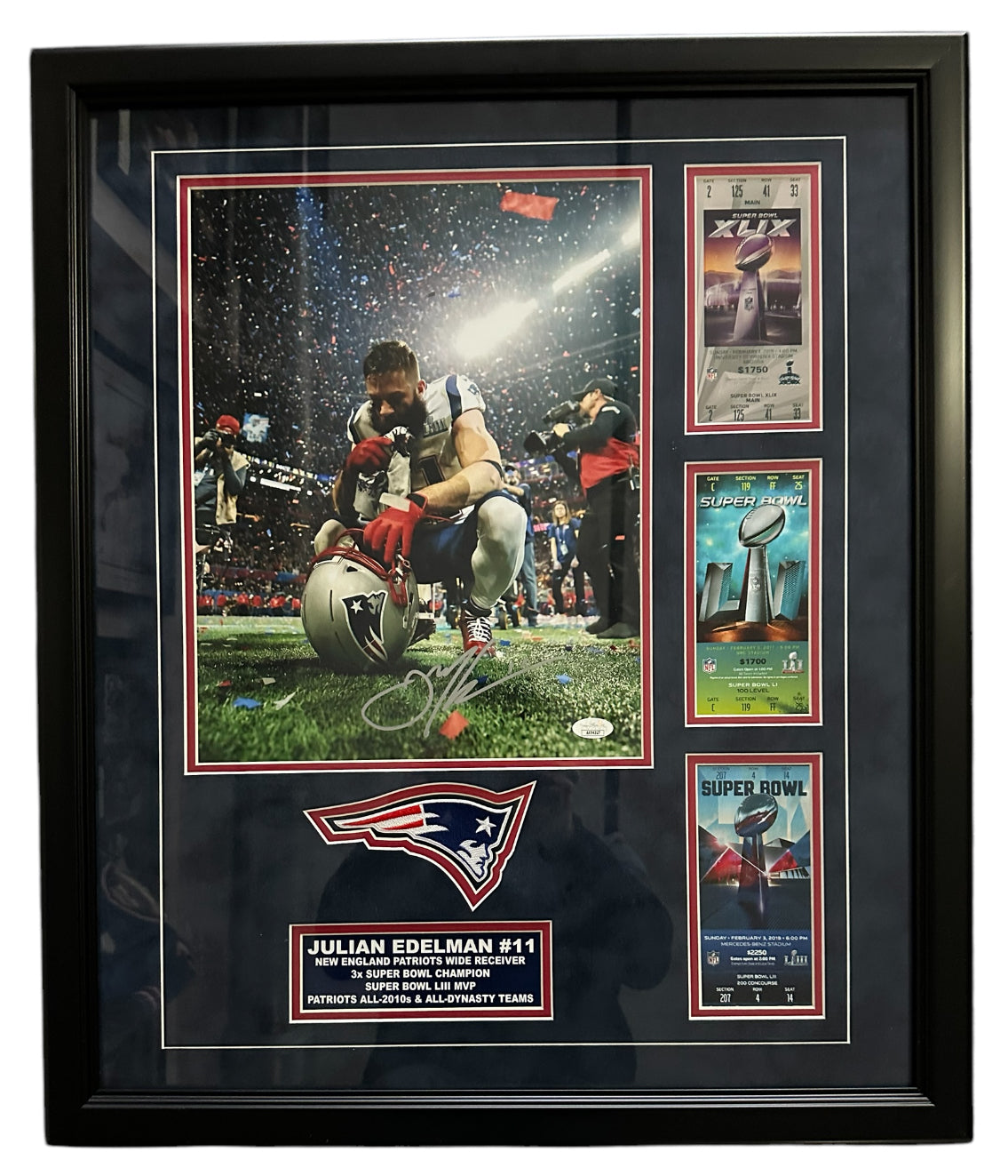 New England Patriots - Julian Edelman Autographed (3X Champ, SB MVP)