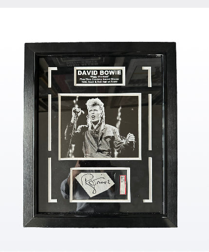 David Bowie Autographed Cut