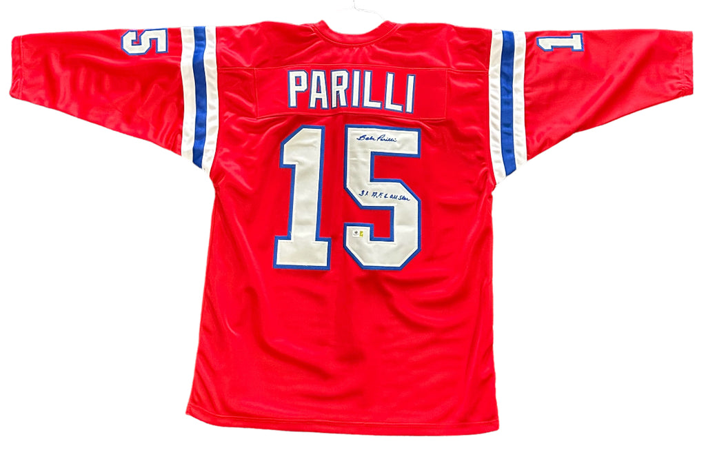 Boston Patriots - Babe Parilli Inscribed Football Jersey
