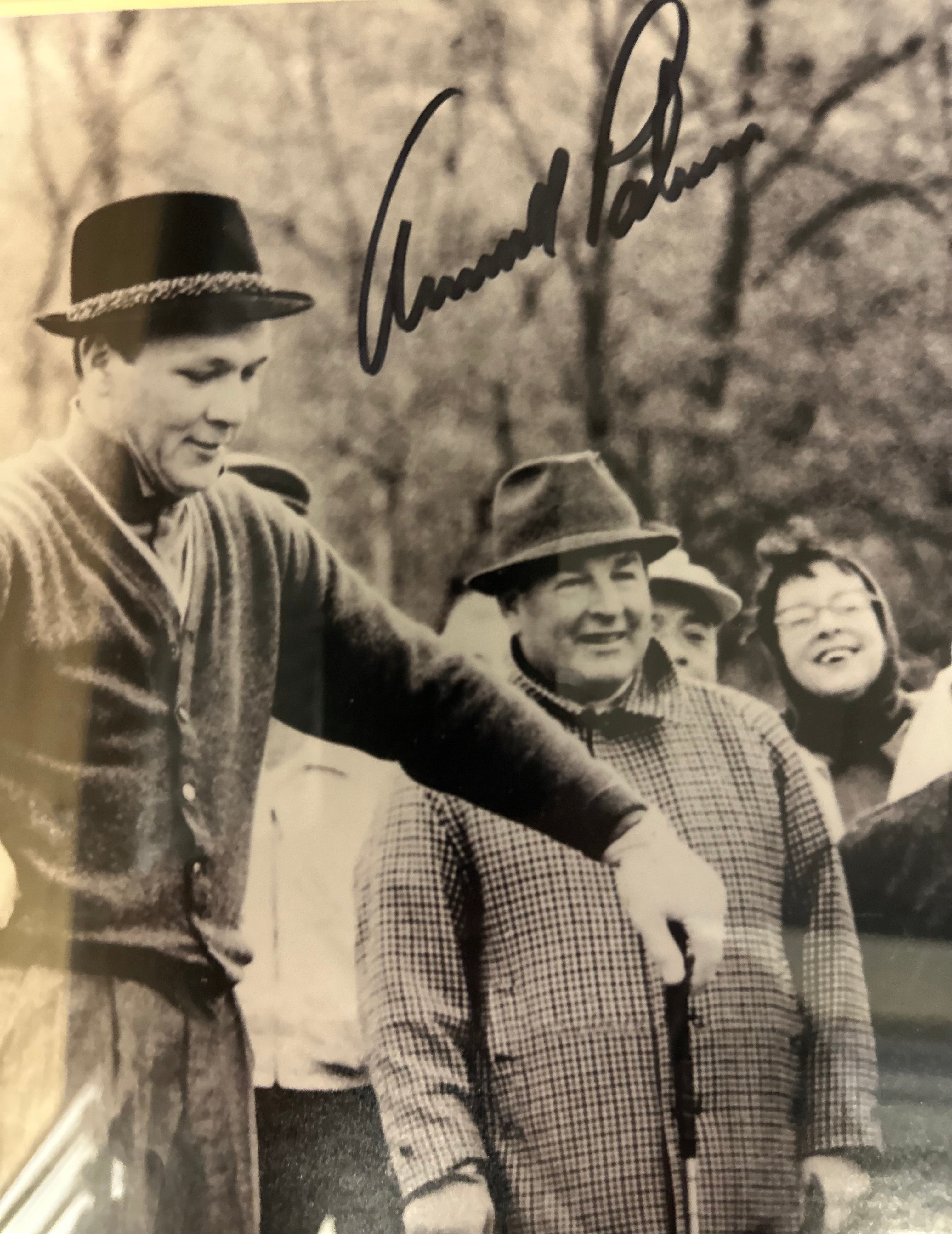 Jackie Gleason & Arnold Palmer Golfing Autographed