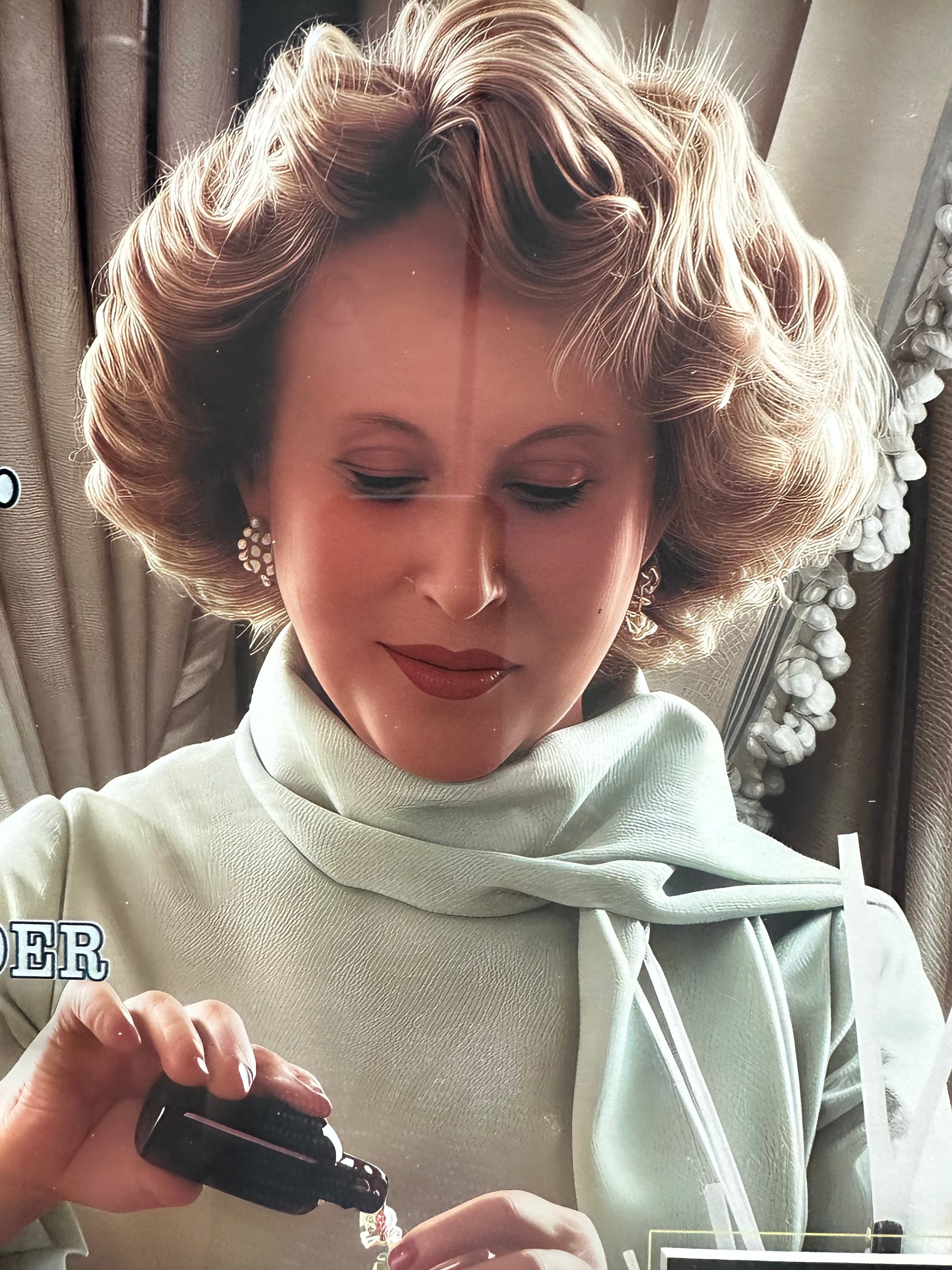 Estee Lauder with quote and replica letter to Audrey Hepburn