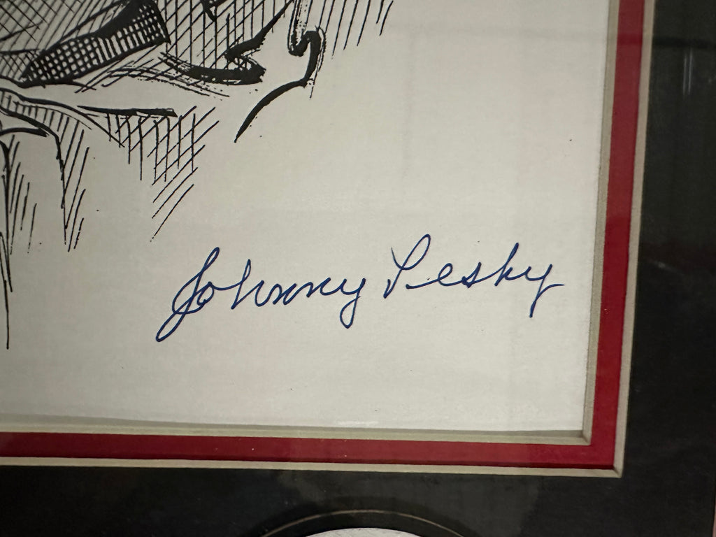 Boston Red Sox - Johnny Pesky 11x14 Autographed Lithograph