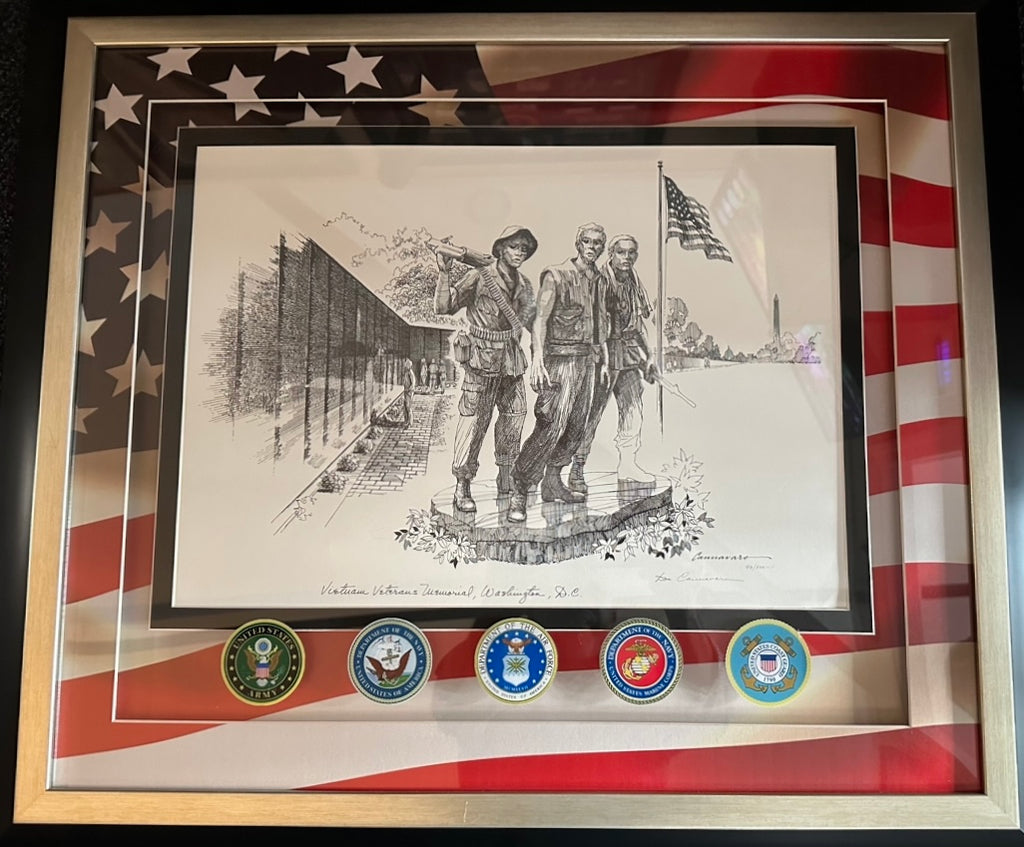 Vietnam Veterans Memorial Lithograph by Artist Don Cannavaro