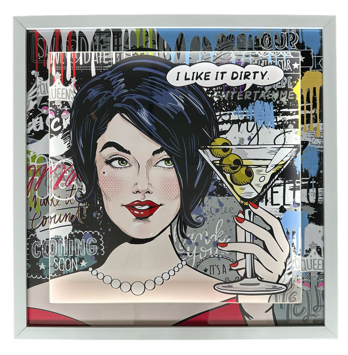 Pop Art For Women - 3D Shadow Box with LED lighting