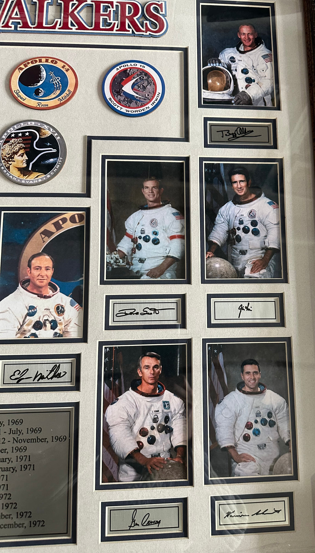 Moonwalkers Apollo 11 - 17 (Armstrong 1969 - Schmitt 1972)