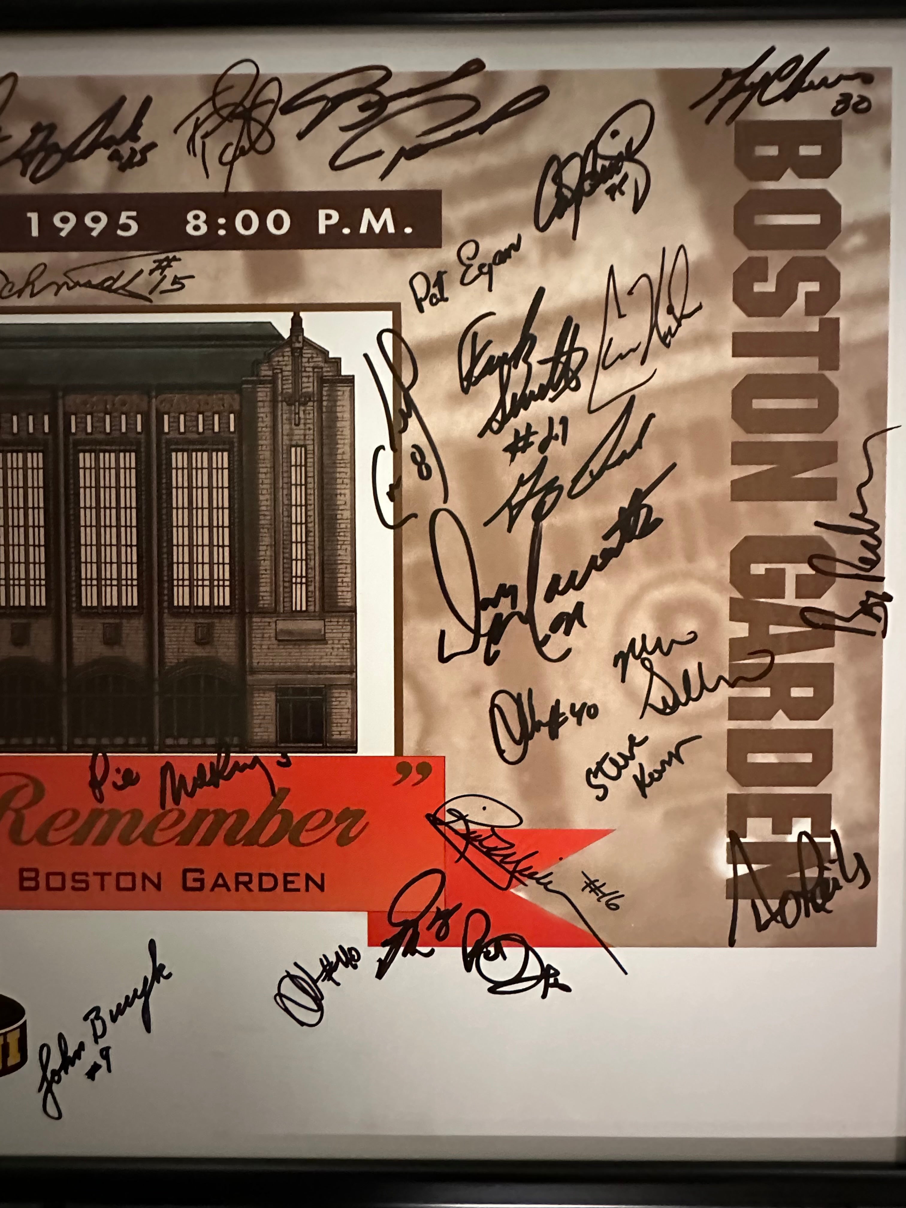 Boston Gardens Retirement - "A Night to Remember" with Multiple Autographs