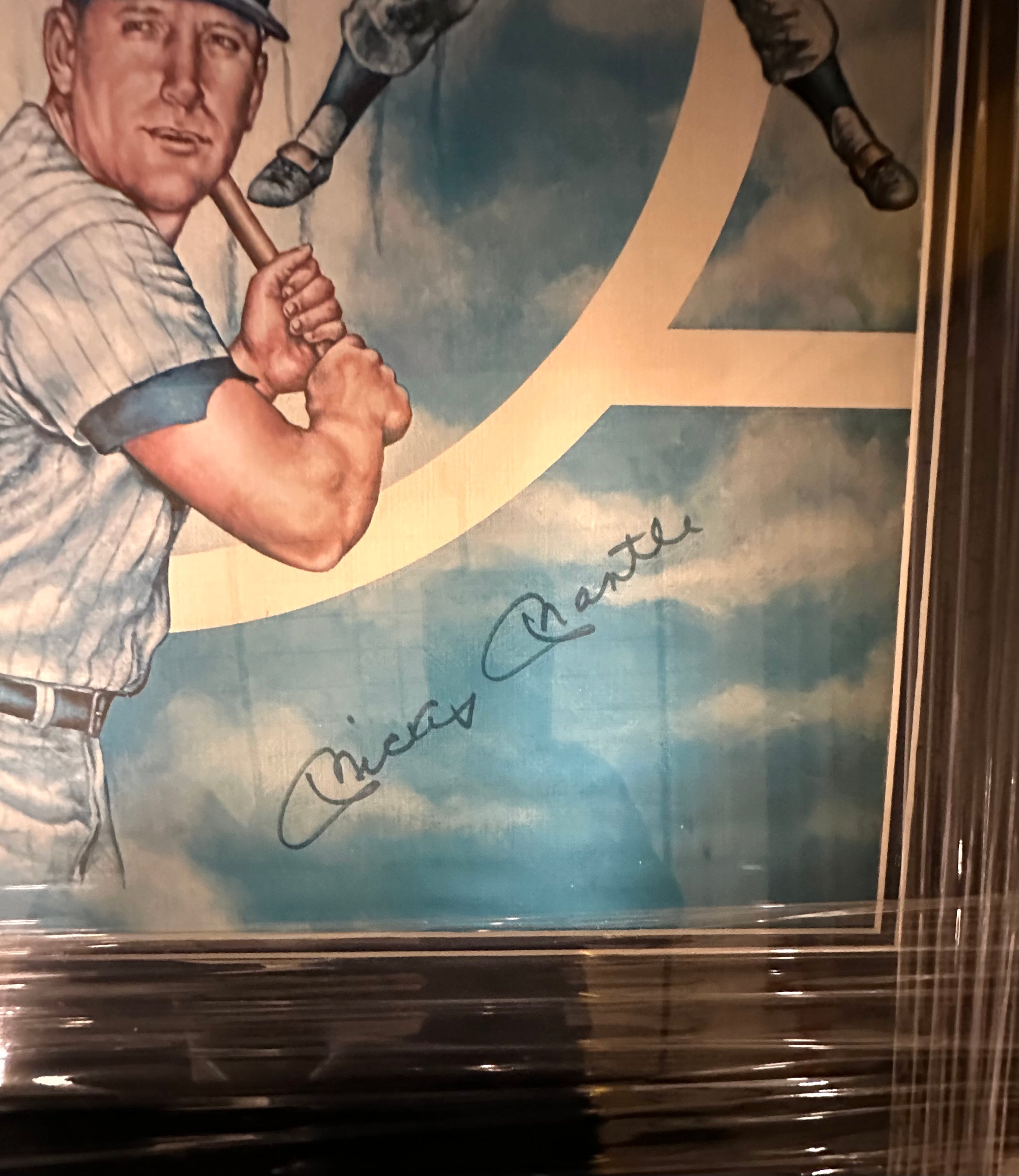 New York Yankees - Mickey Mantle autographed Lithograph