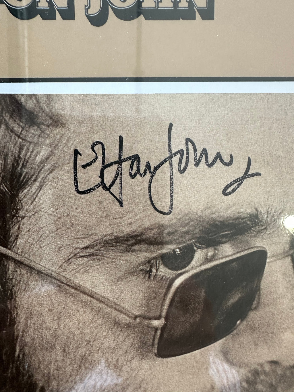 Elton John autographed Honky Chateau Album