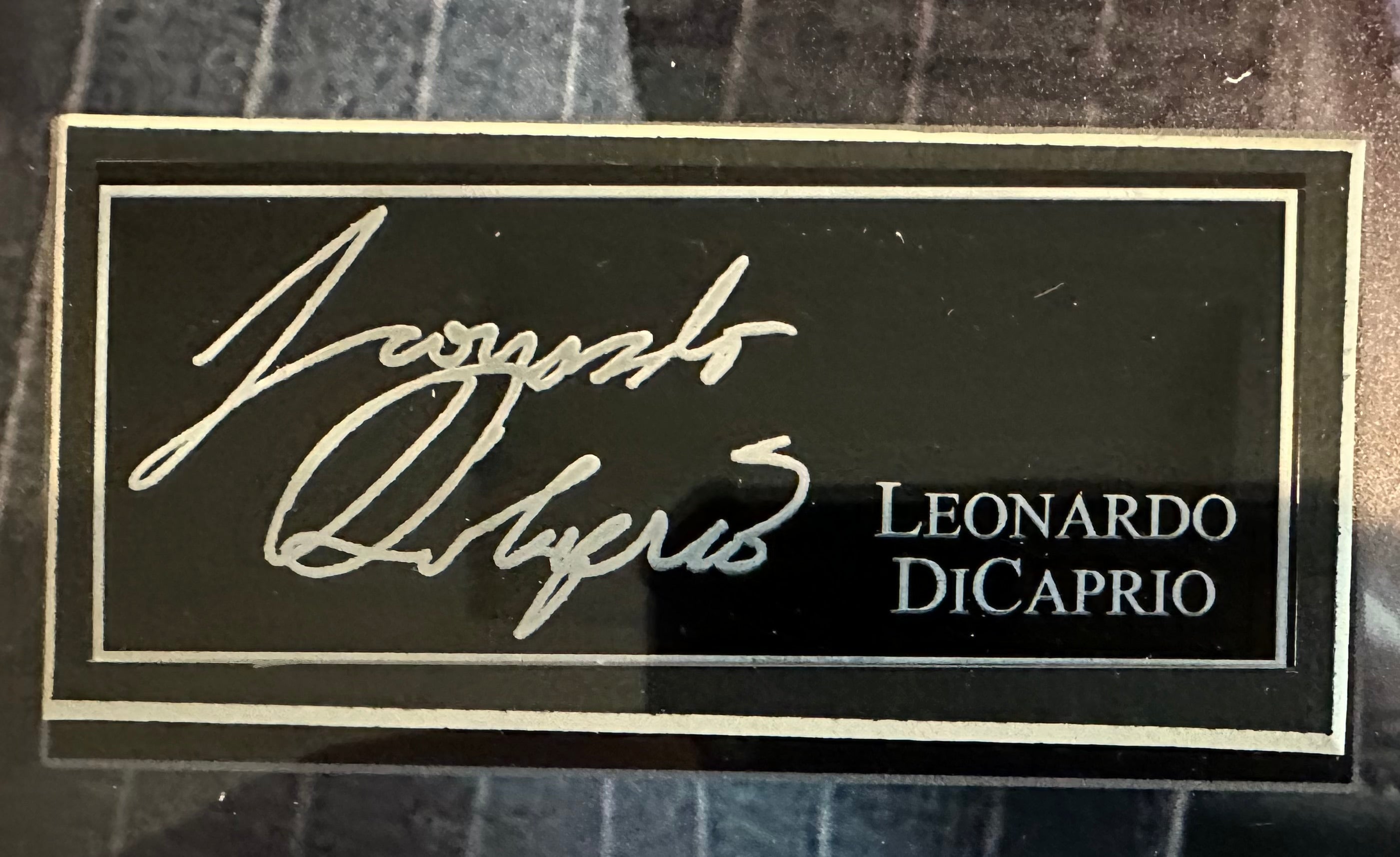 The Wolf of Wallstreet with Quote - Leonardo DiCaprio  (Facsimile)