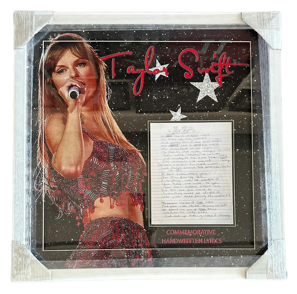 Taylor Swift "22" Handwritten Commemorative Lyrics