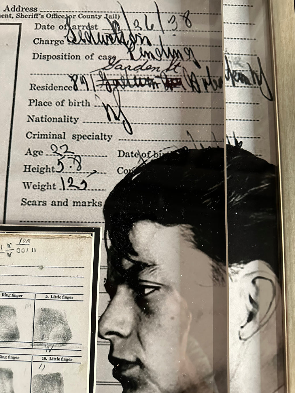 Frank Sinatra - Being Booked (Facsimile)