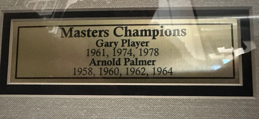 Gary Player and Arnold Palmer 3x and 4x Masters Champions Autographed