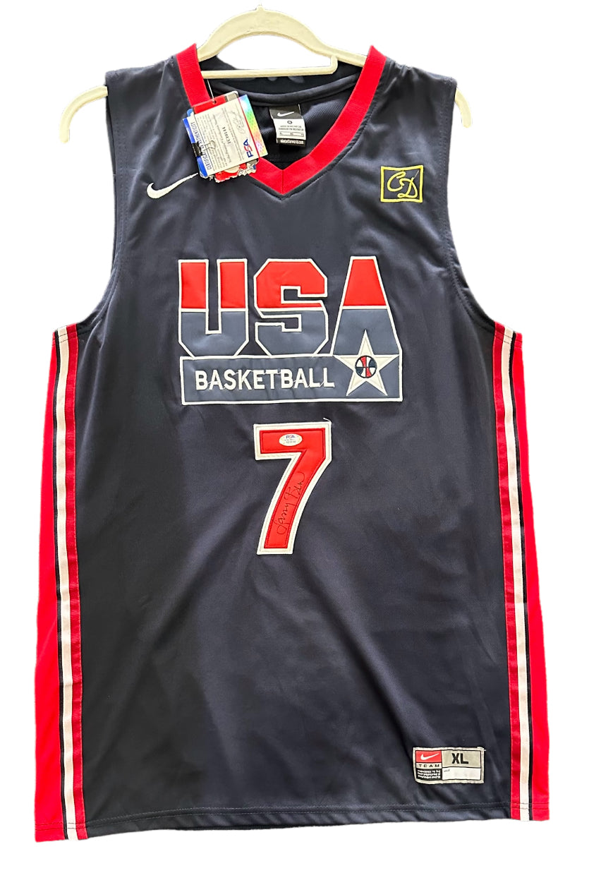 Team USA Basketball - Larry Bird Autographed Olympic Jersey