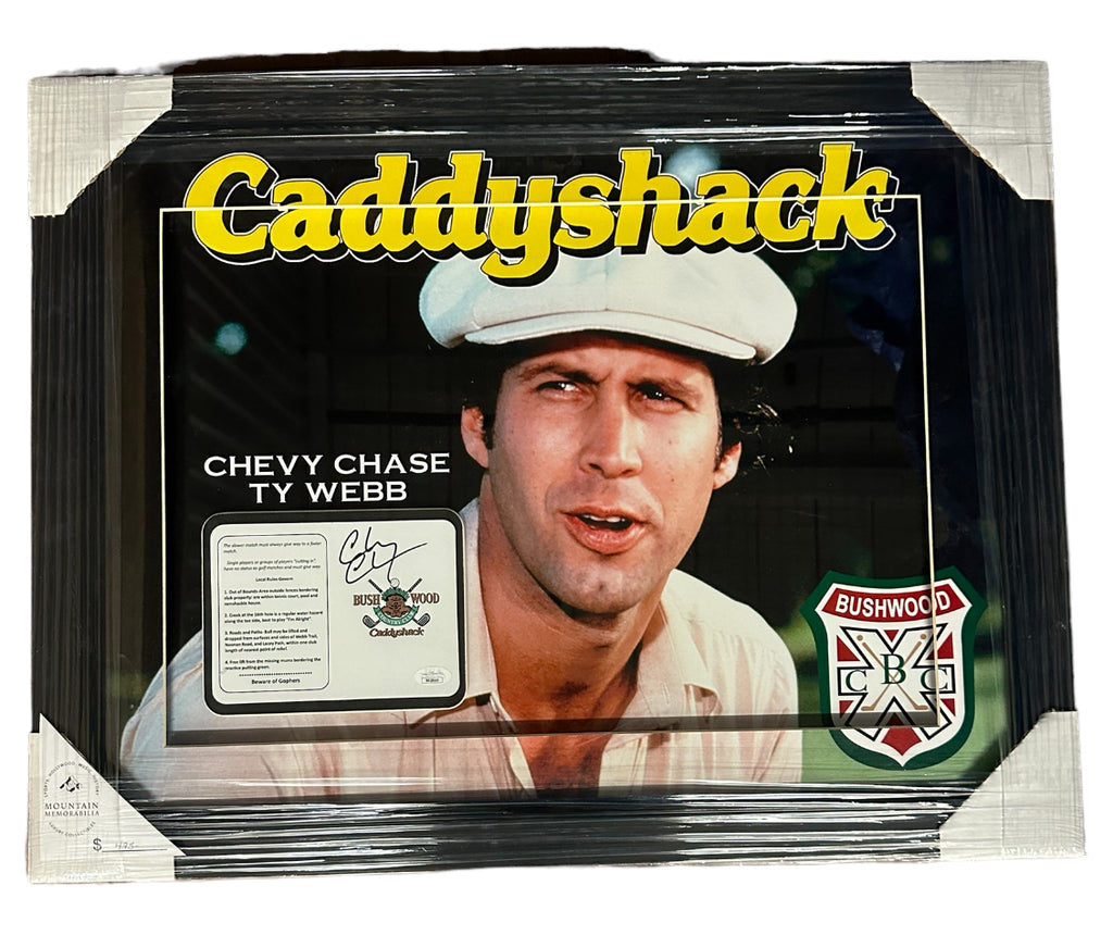 Caddyshack - Chevy Chase Autographed golf card