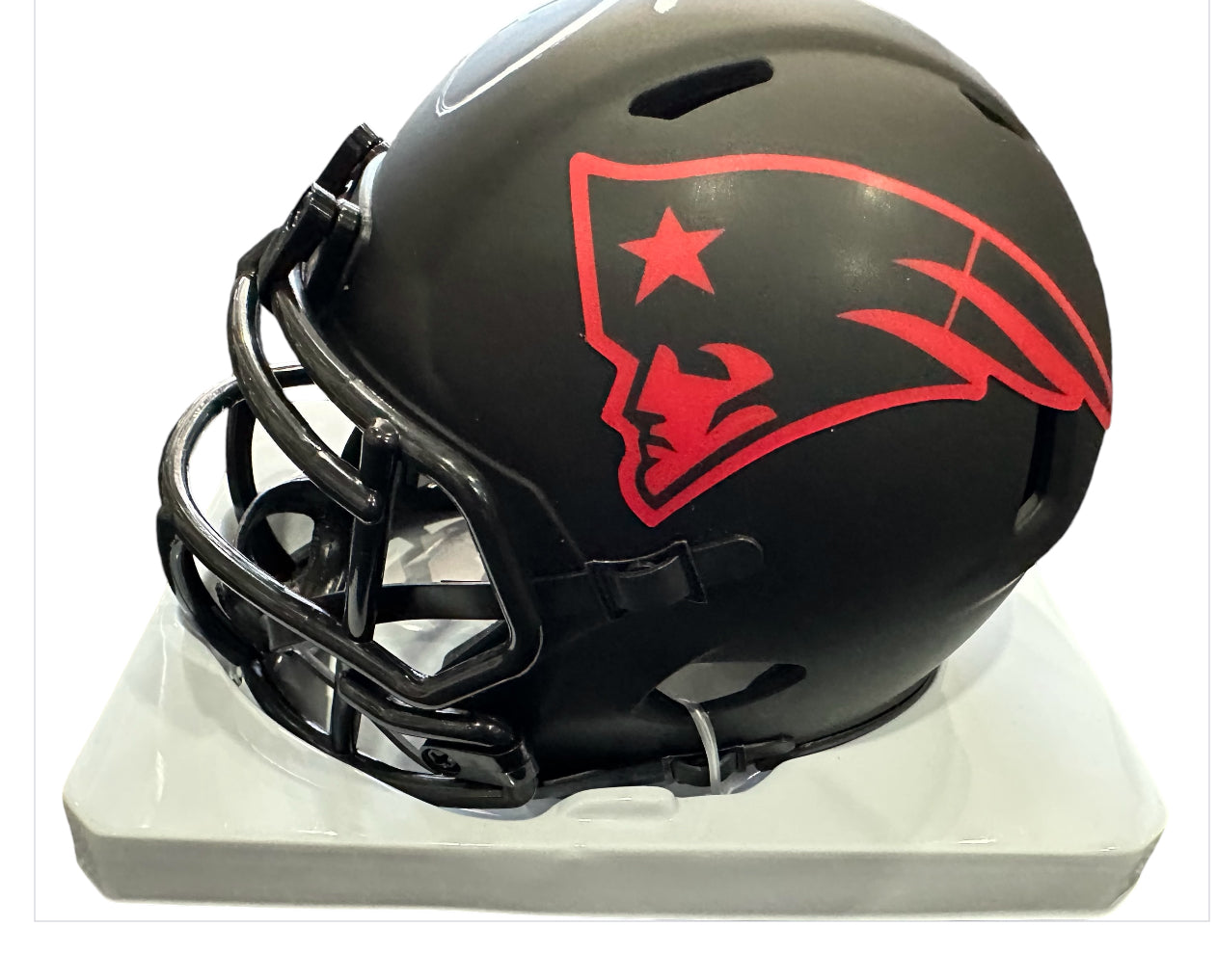 New England Patriots - Julian Edelman Autographed Black Mini Helmet