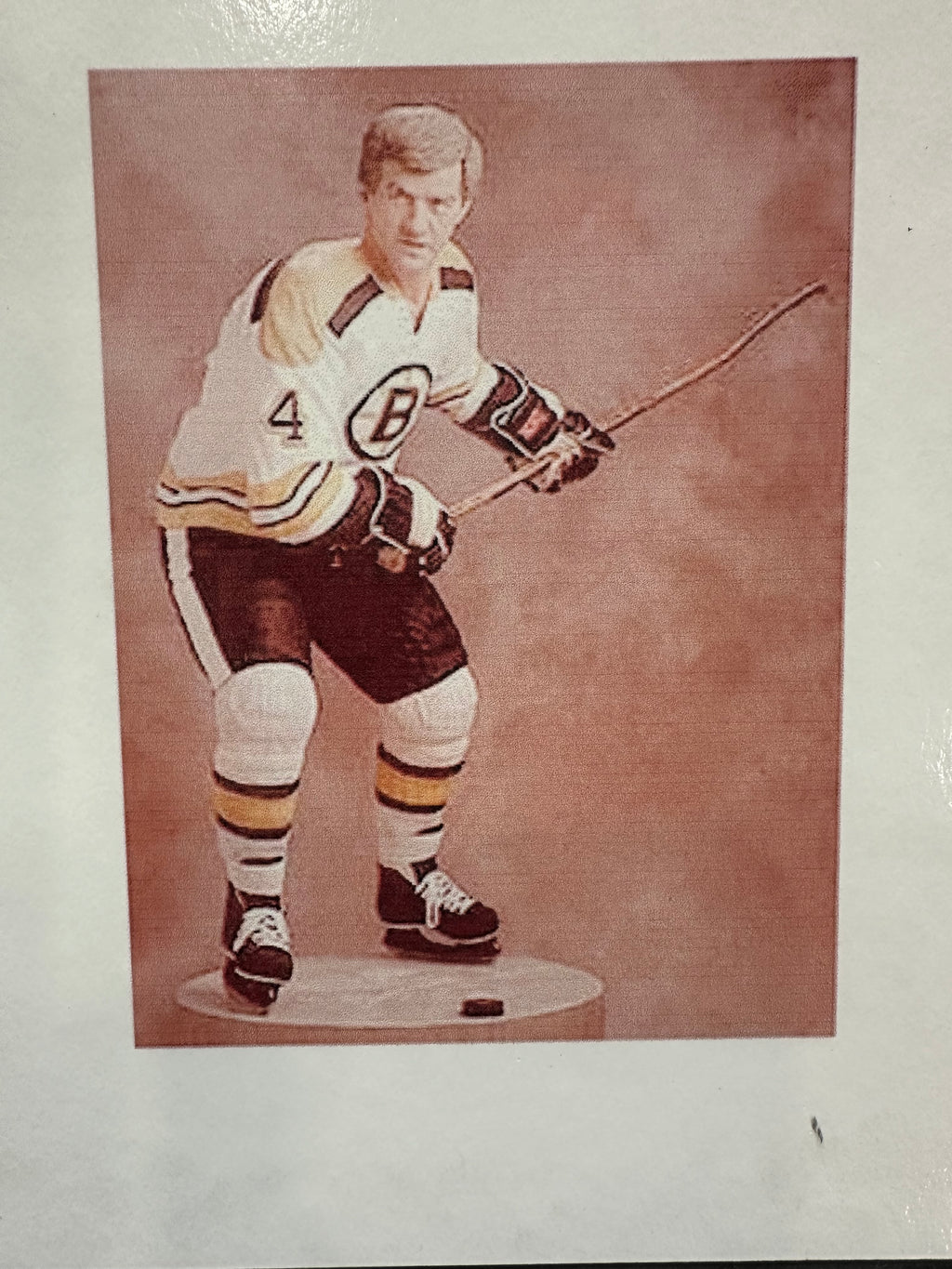 Boston Bruins - 1253/1850 puck autographed by Bobby Orr & Armond LaMontagne