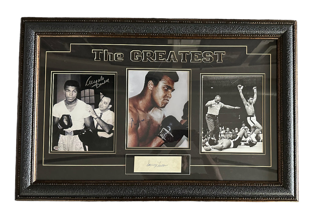 Muhammad Ali/Sonny Liston/Angelo Dundee Autographed