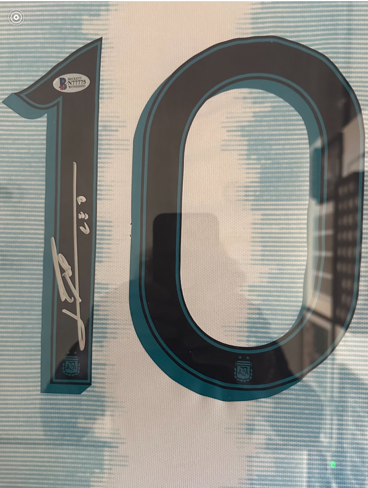 Lionel Messi - Autographed Soccer Jersey with LED Lighting