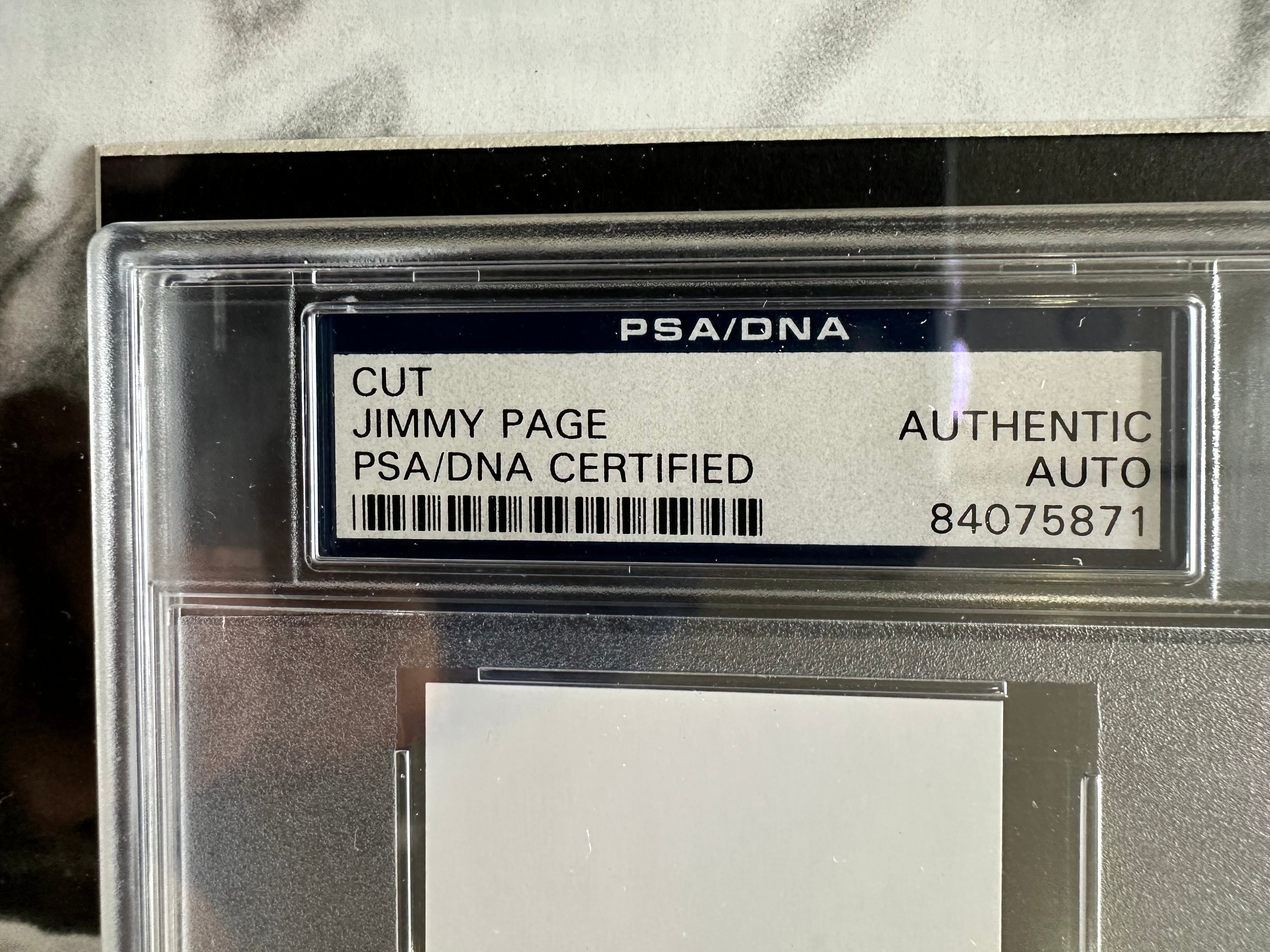 Led Zeppelin Autographed by Jimmy Page & Robert Plant