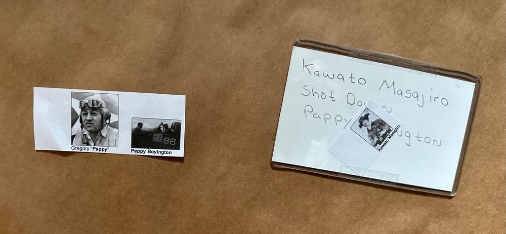 Pappy Boyington & Japanese autographed cut