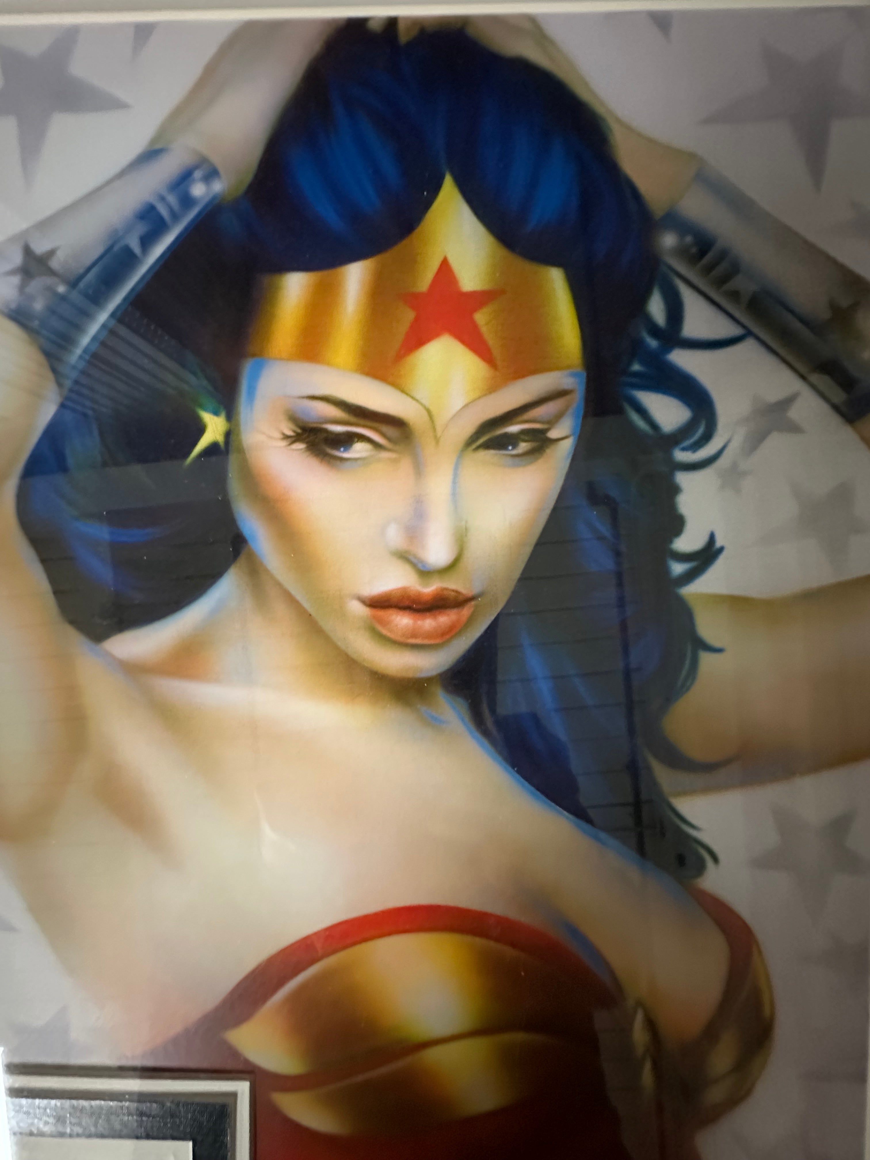 Wonder Woman autographed Gal Gadot cut