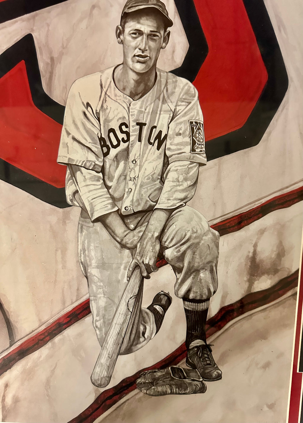 Boston Red Sox - Ted Williams #9 autographed Lithograph