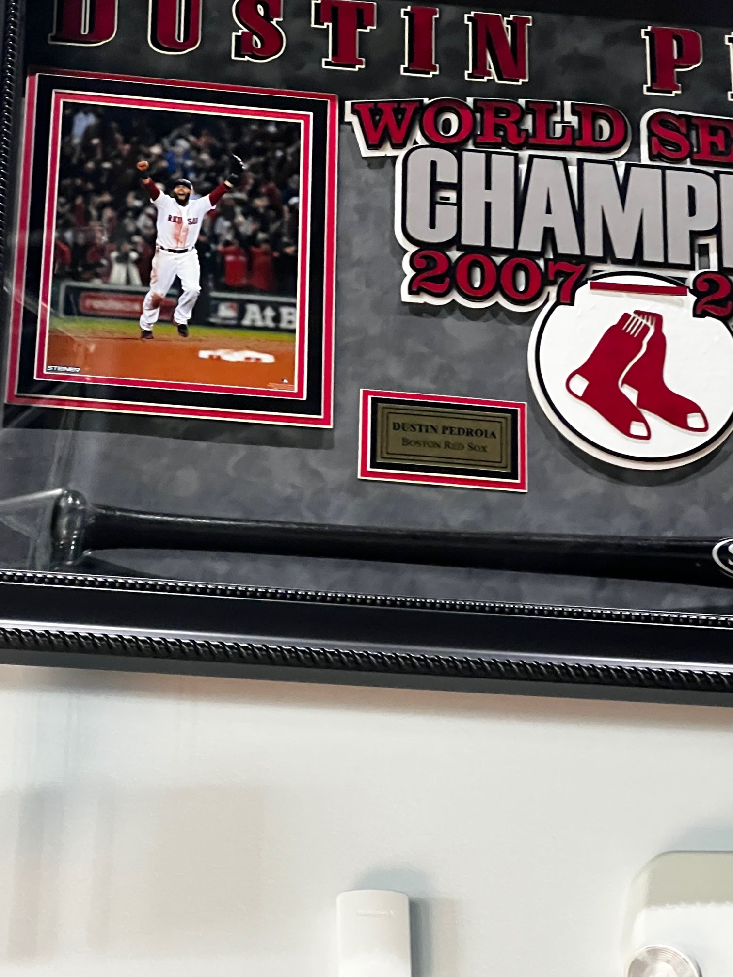 Dustin Pedroia Bat Display