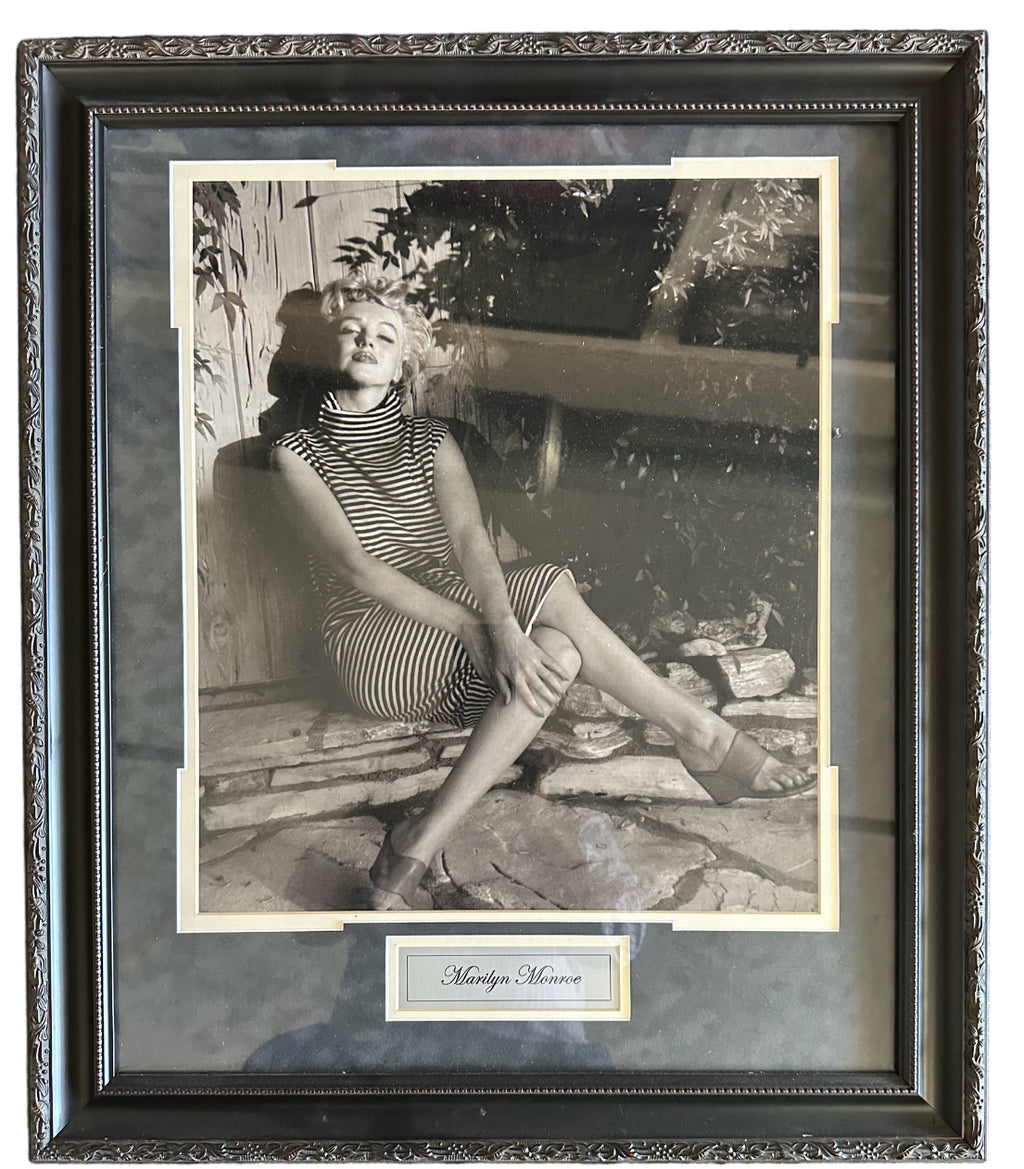 Marilyn Monroe Relaxing in her Garden