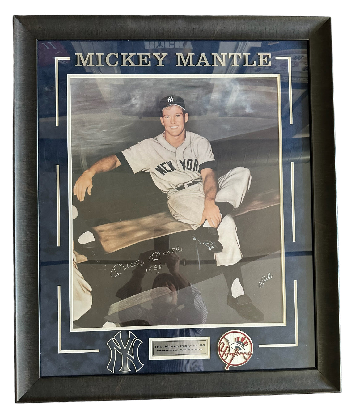 Mickey Mantle Autographed - "Mighty Mick" of '56