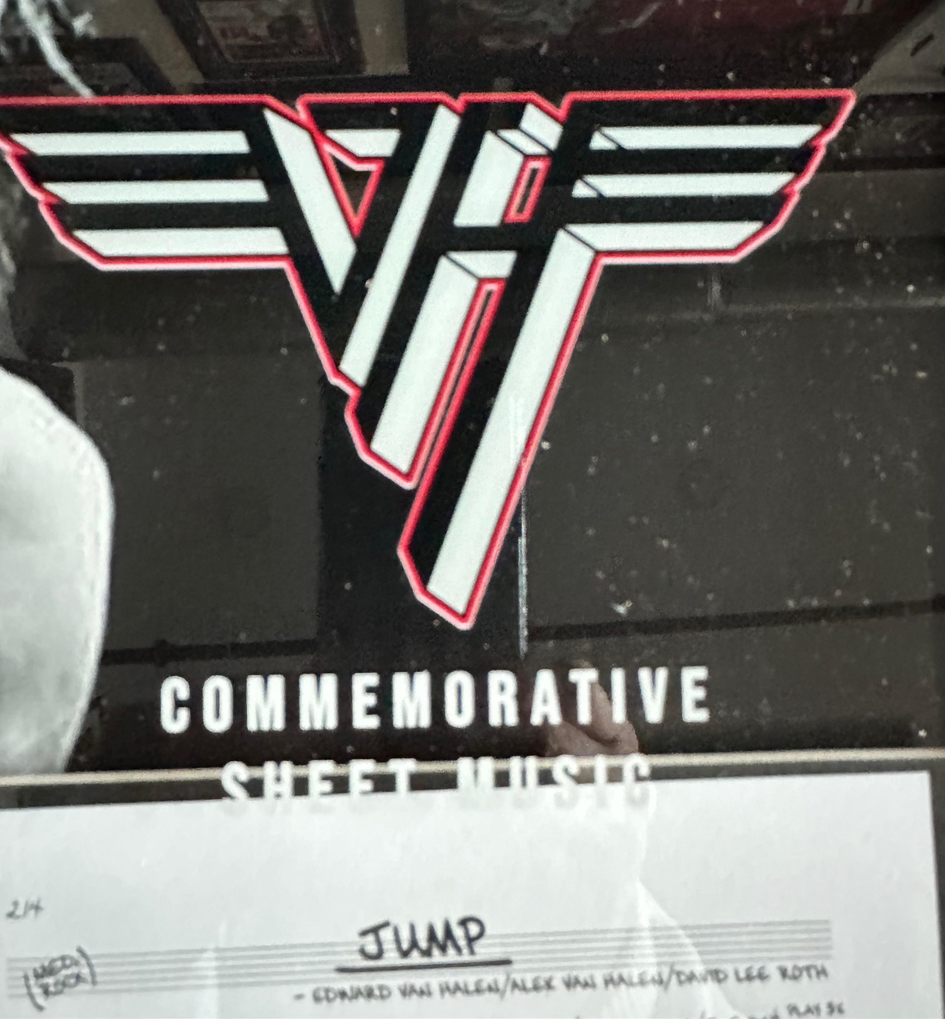 Eddie Van Halen - Commemorative Sheet Music "Jump"
