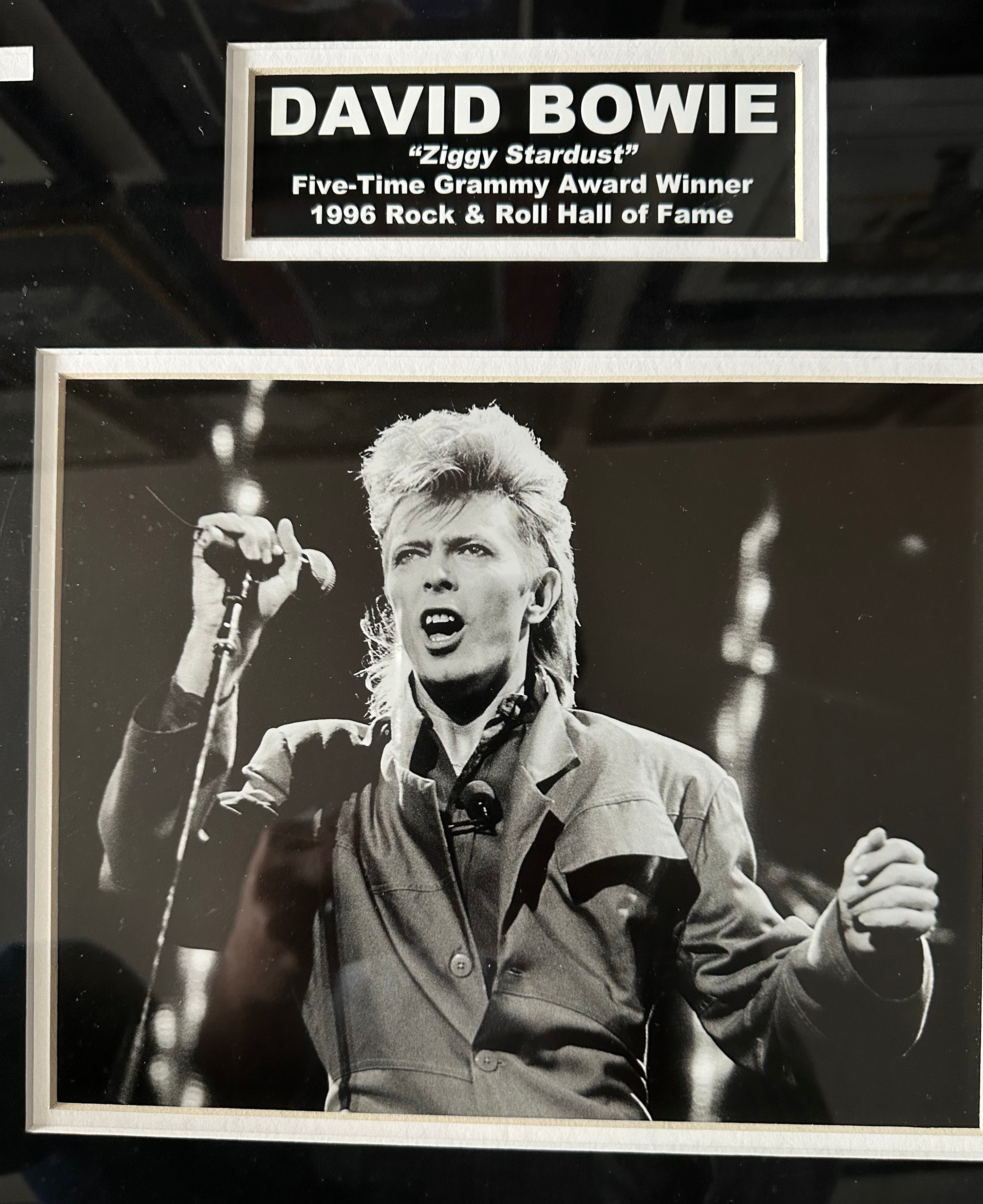 David Bowie Autographed Cut