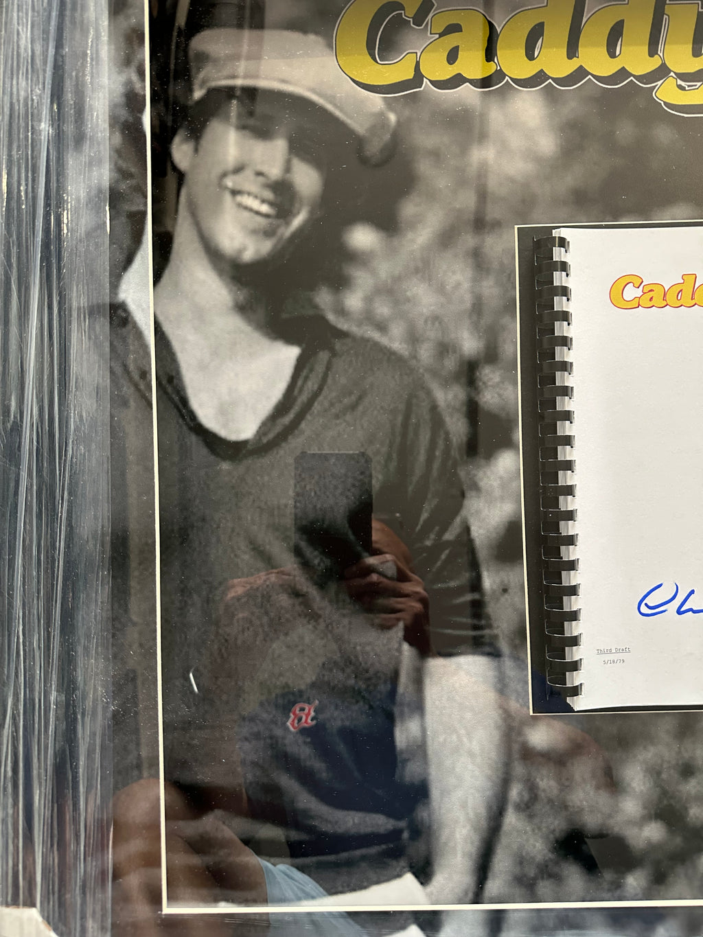 Caddy Shack - Chevy Chase Autographed Script in 3D Shadow Box