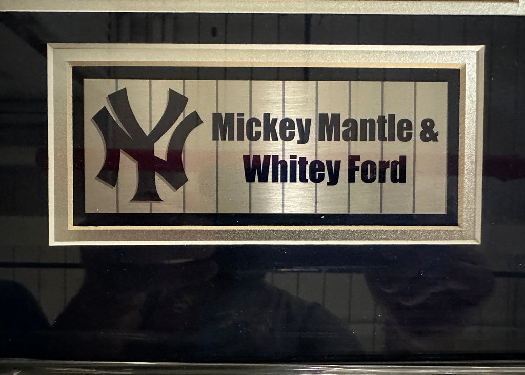 NY Yankees - Mickey Mantle & Whitey Ford Autographed 8x10 Photo with Mermaid