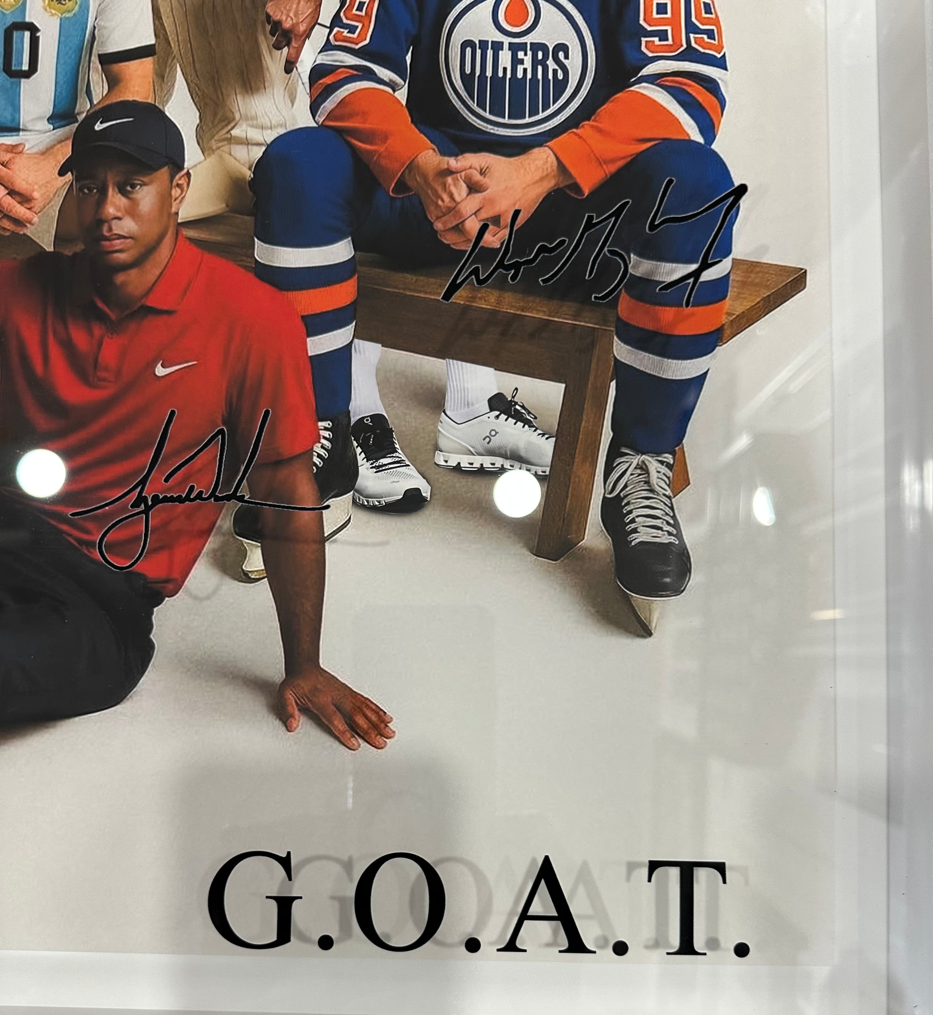 Greatest Of All Time (GOAT) Athletes with facsimile Signatures