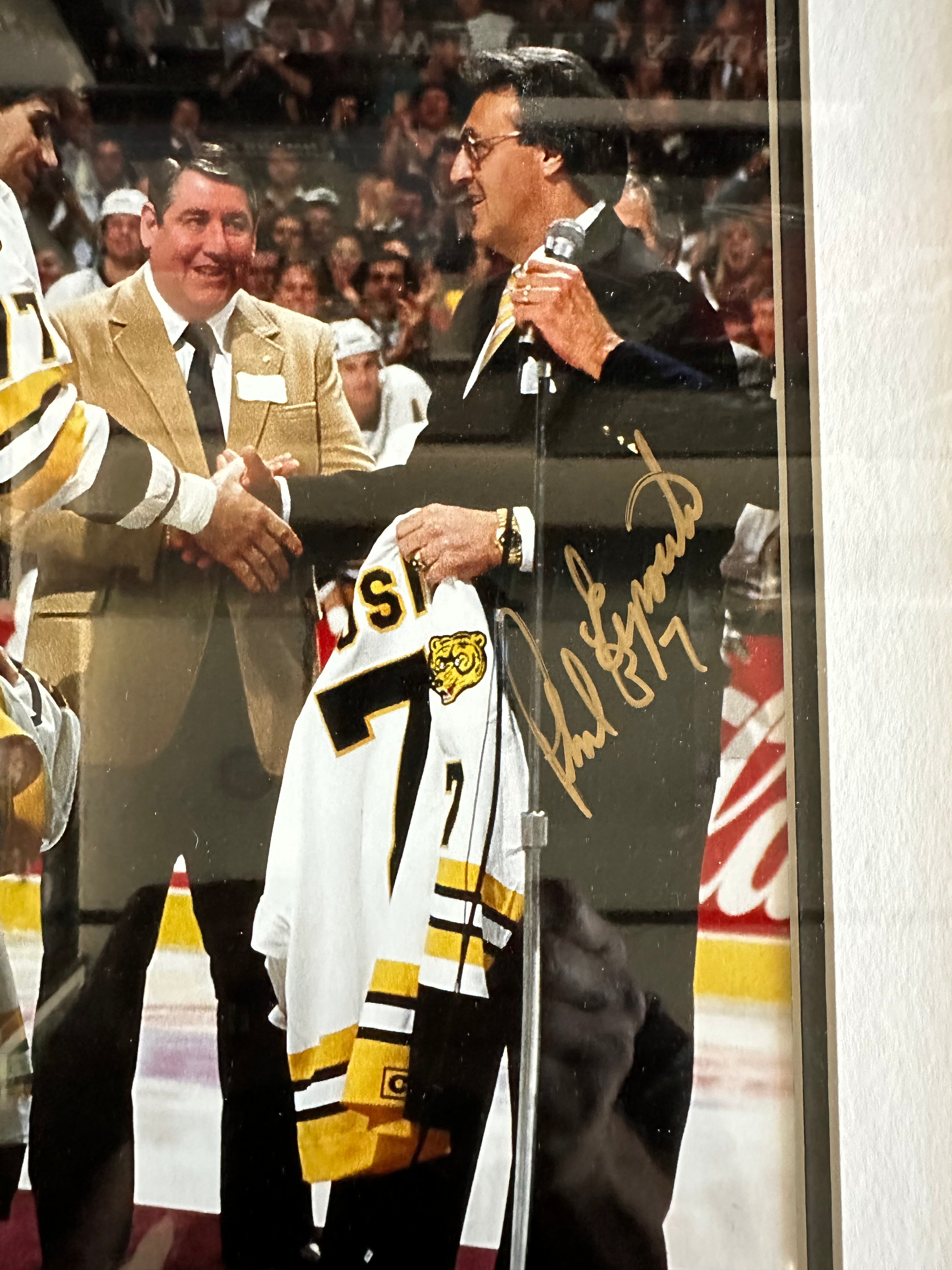 Boston Bruins - Ray Bourque & Phil Esposito Autographed (2)