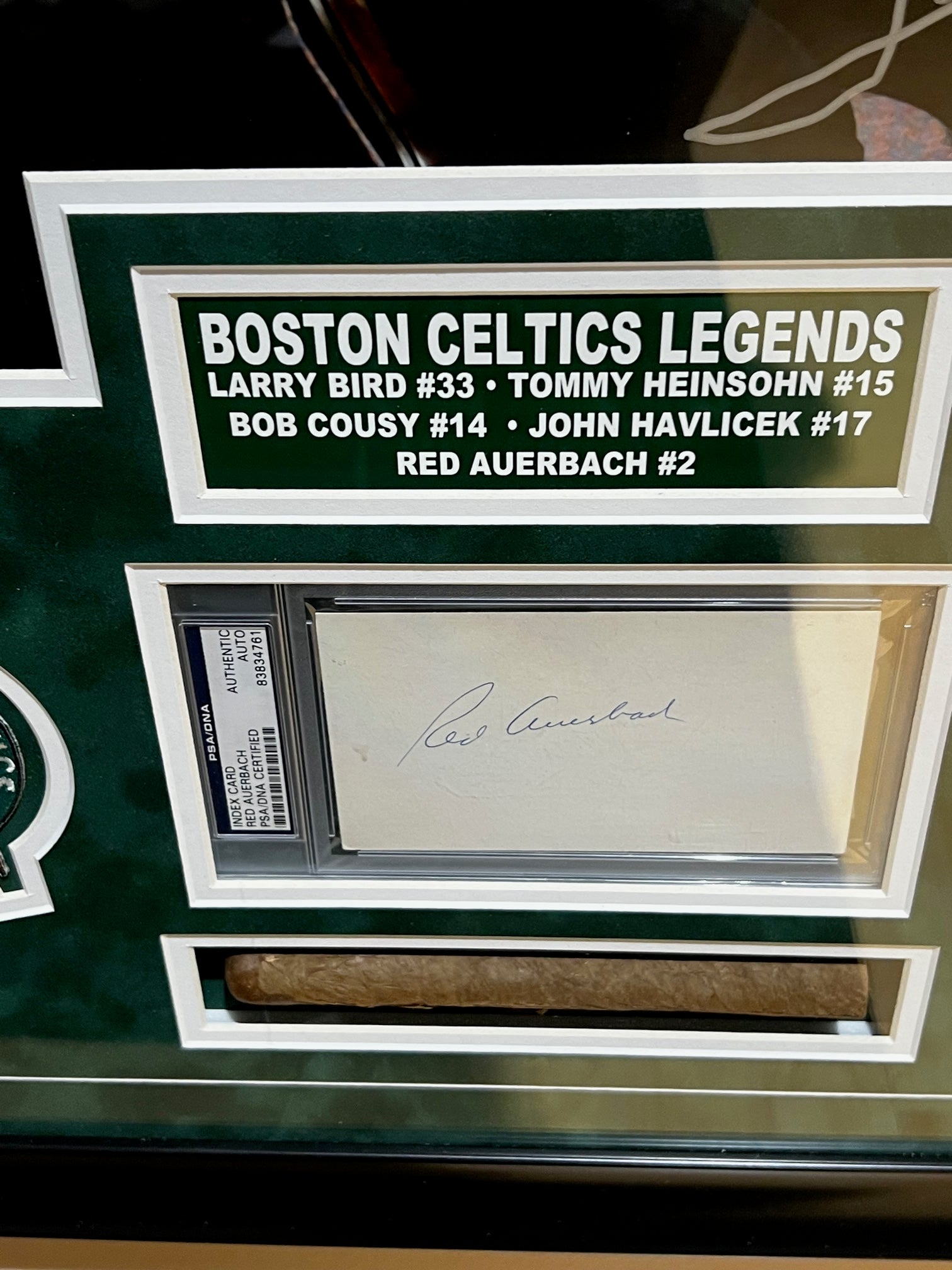 Boston Celtics Legends - "Cigars" Autographed